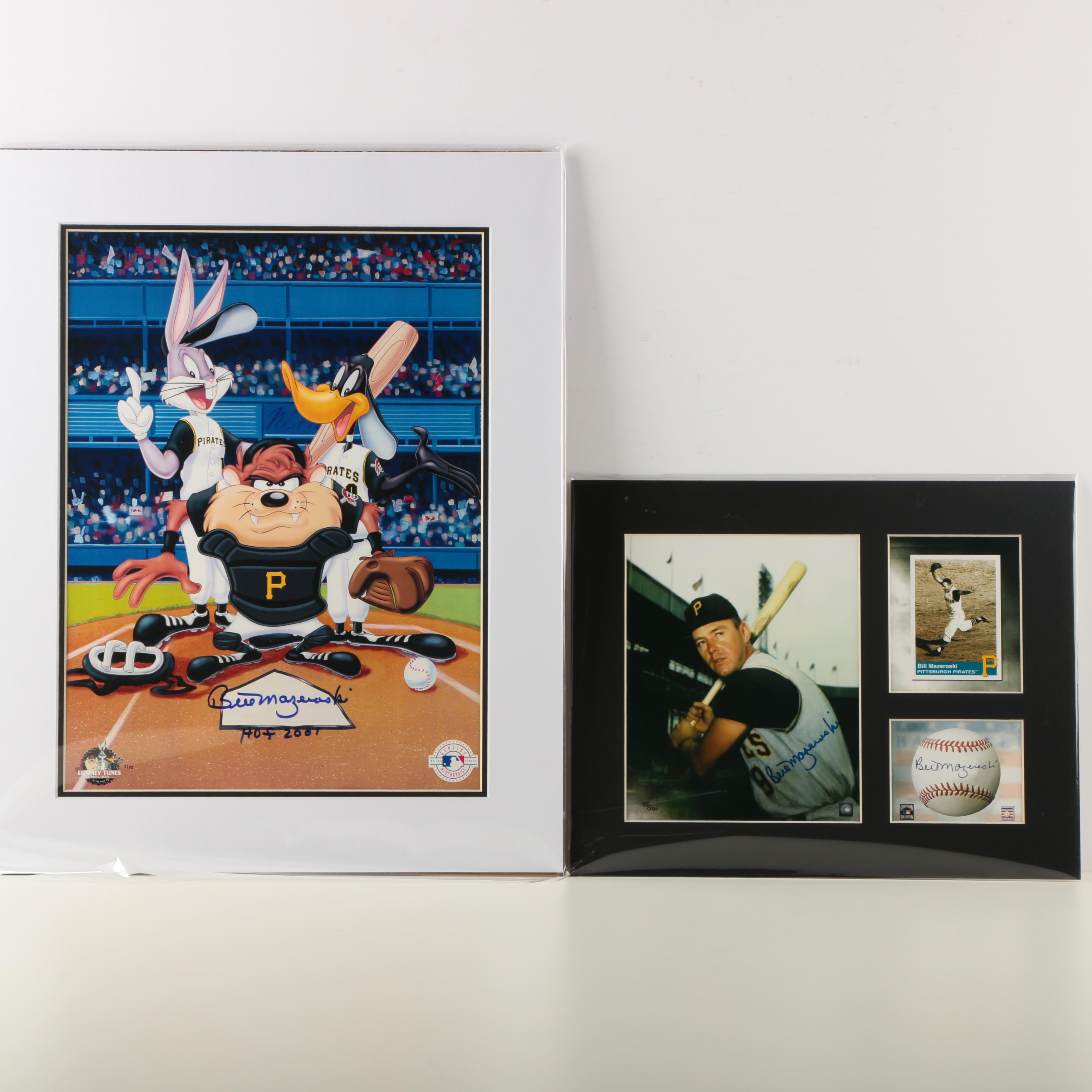 Bill Mazeroski Autographed Limited Edition Prints