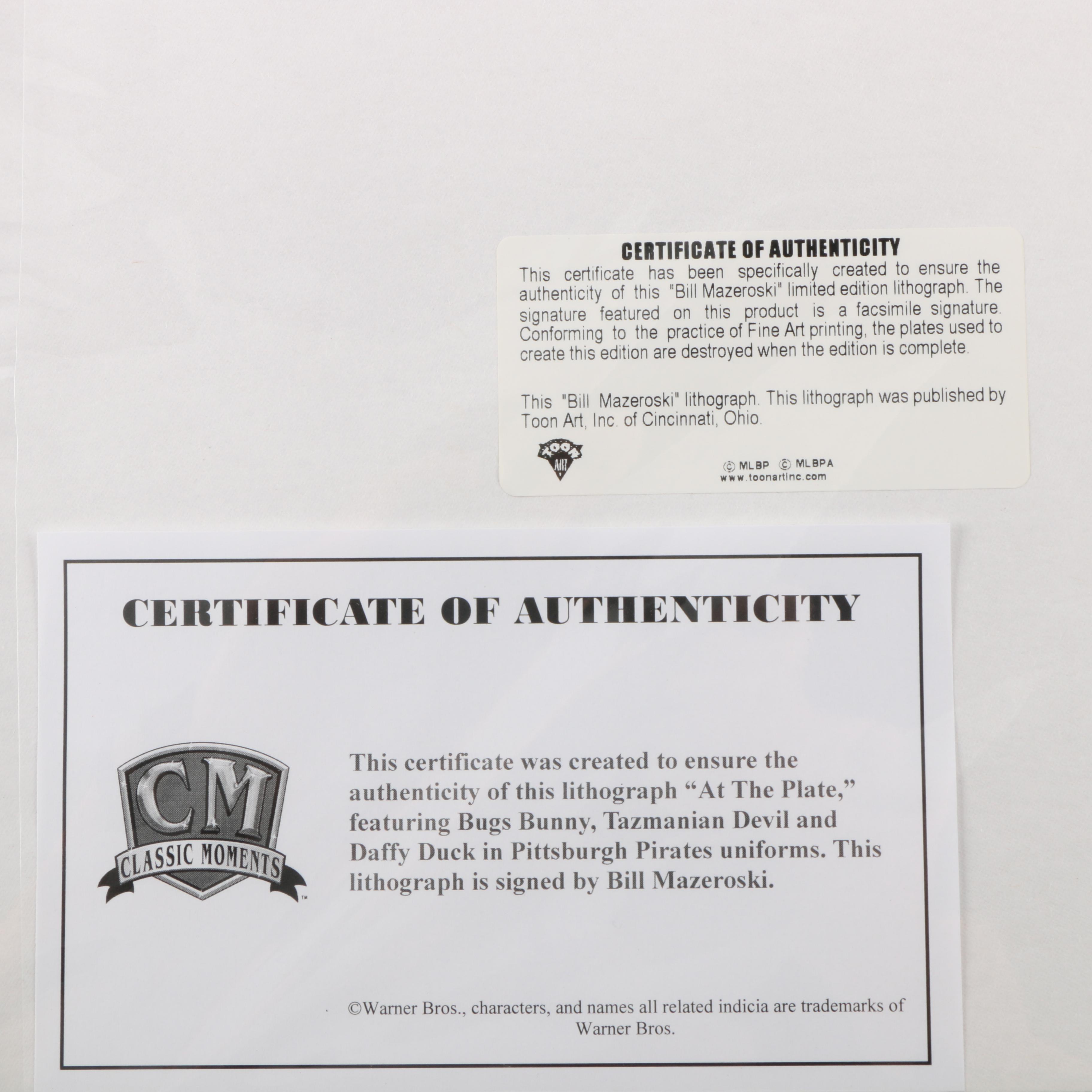 Bill Mazeroski Autographed Limited Edition Prints