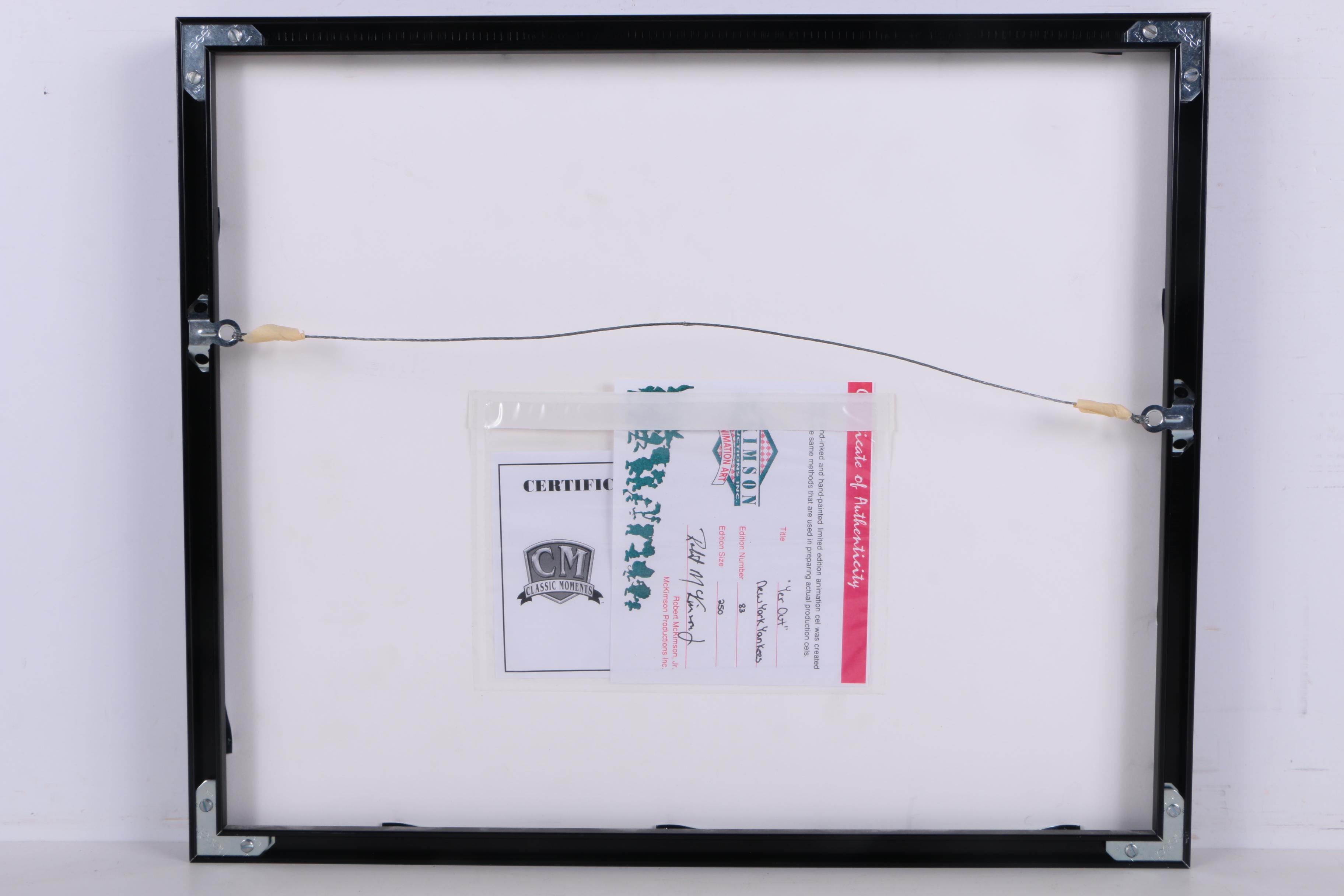 Limited Edition Looney Tunes Cel "Yer Out" with Mat Signed by Mantle