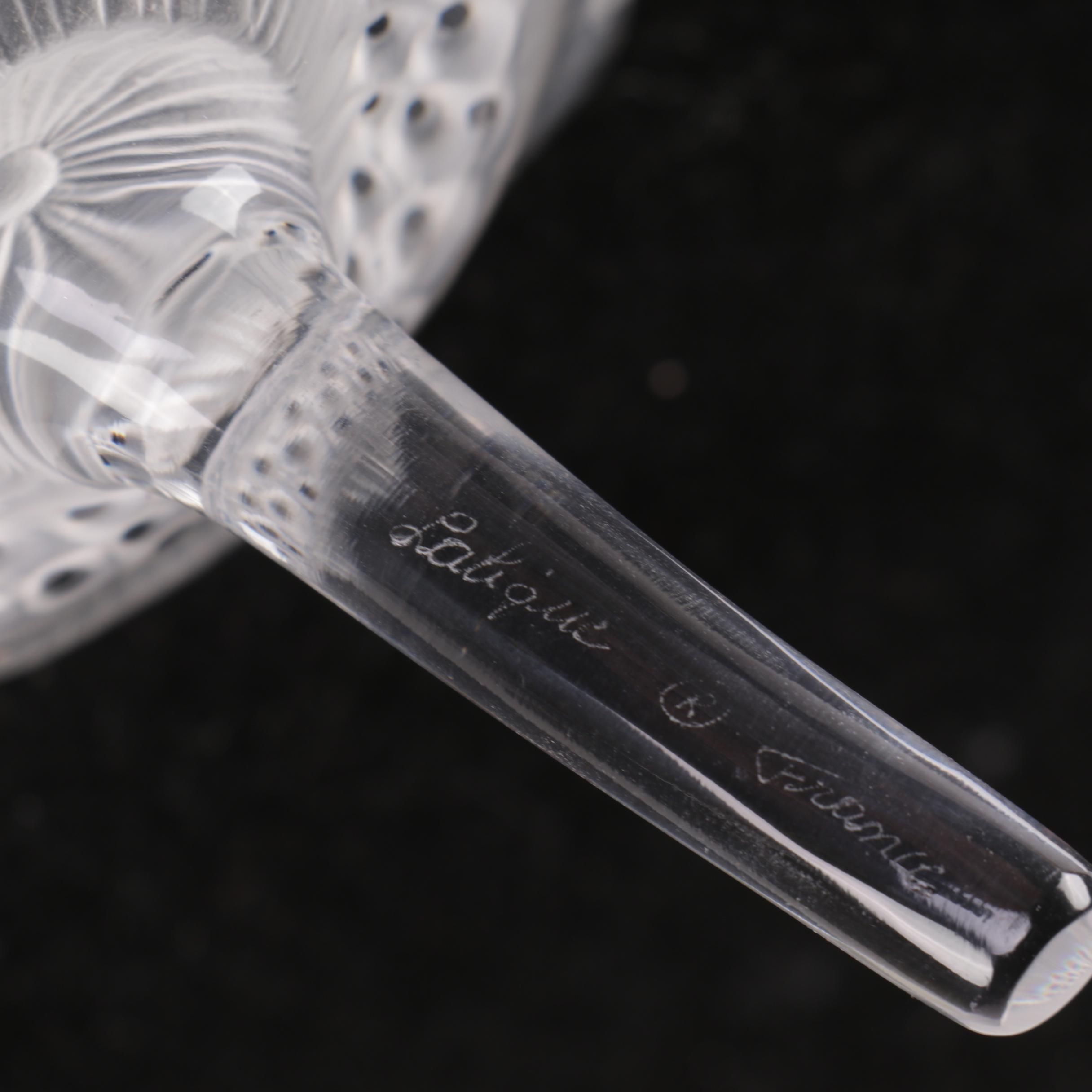 Lalique Crystal "Anemone" Paperweight