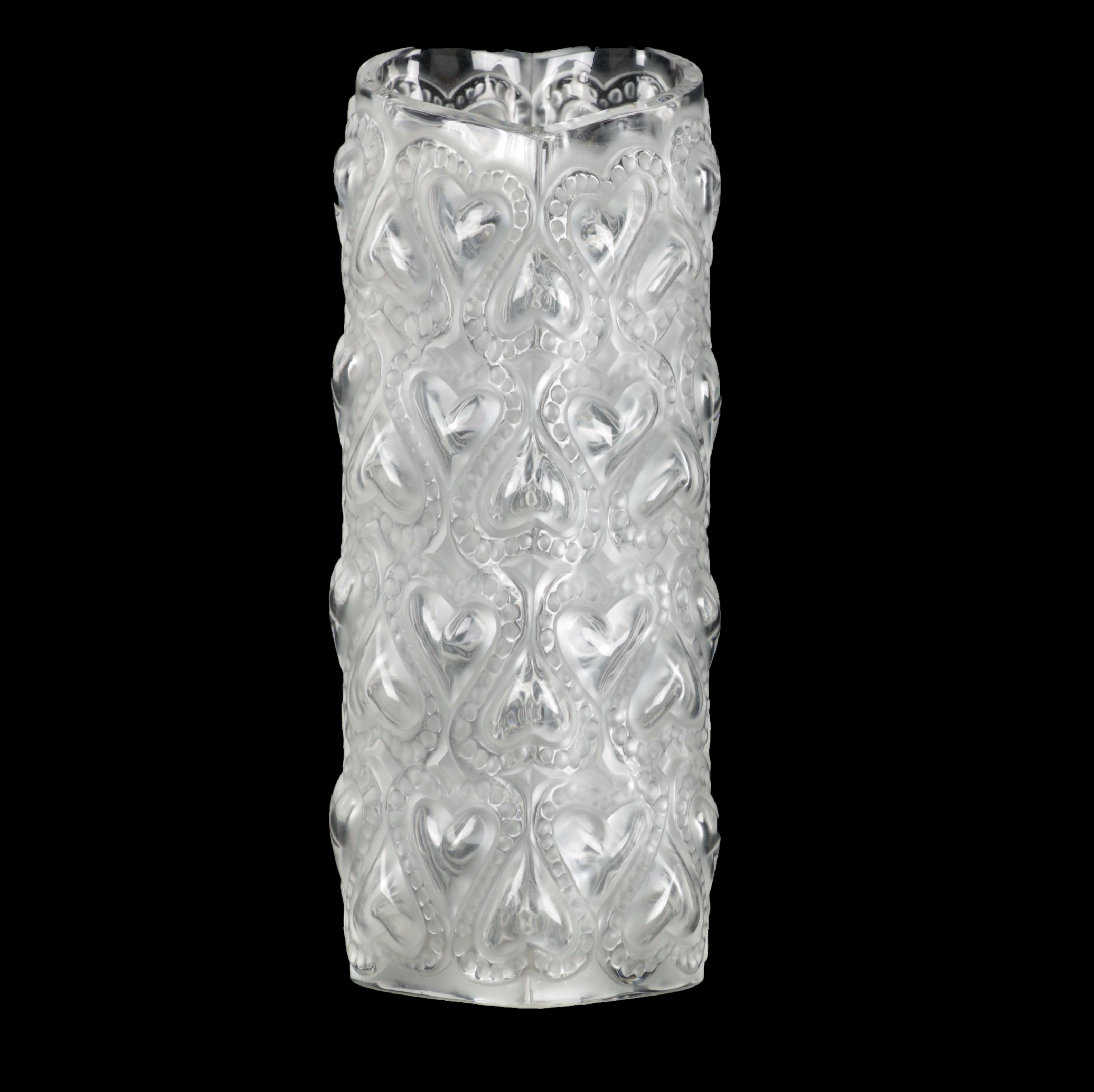 Lalique Crystal "Amour" Vase