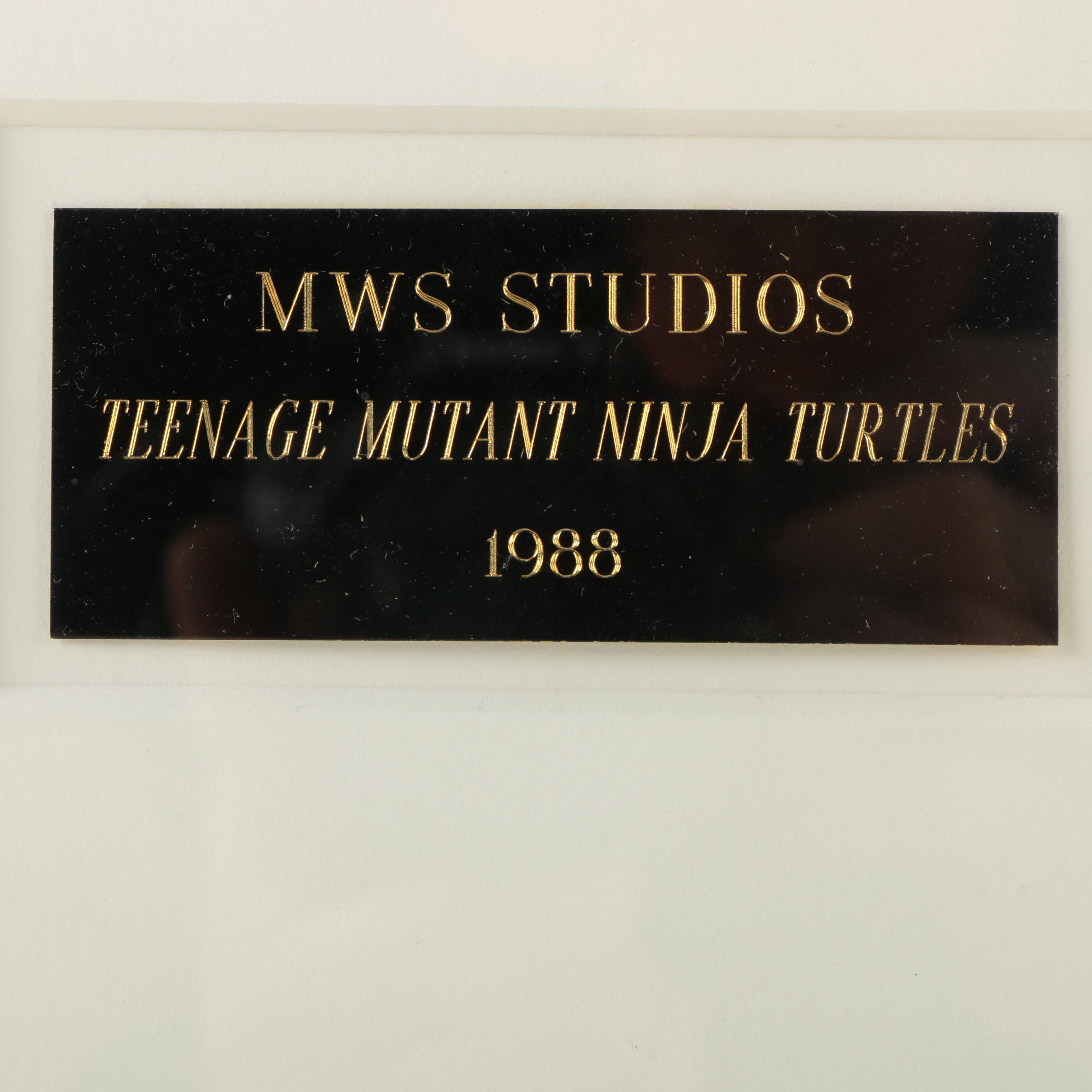 Framed Production Cel of "Teenage Mutant Ninja Turtles"