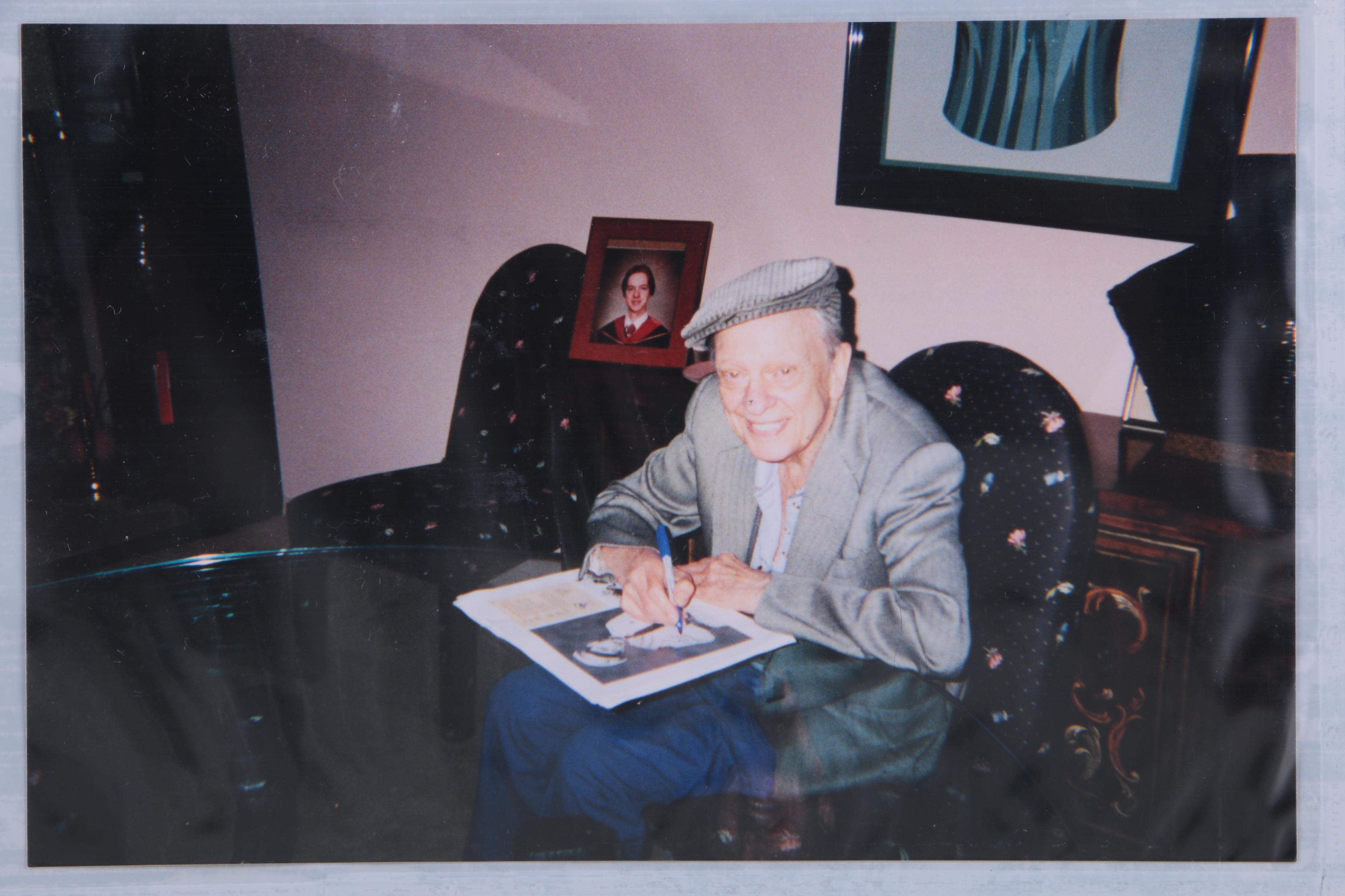 Autographed Offset Lithograph "Barney Fife" with Deputy Mayberry Patch