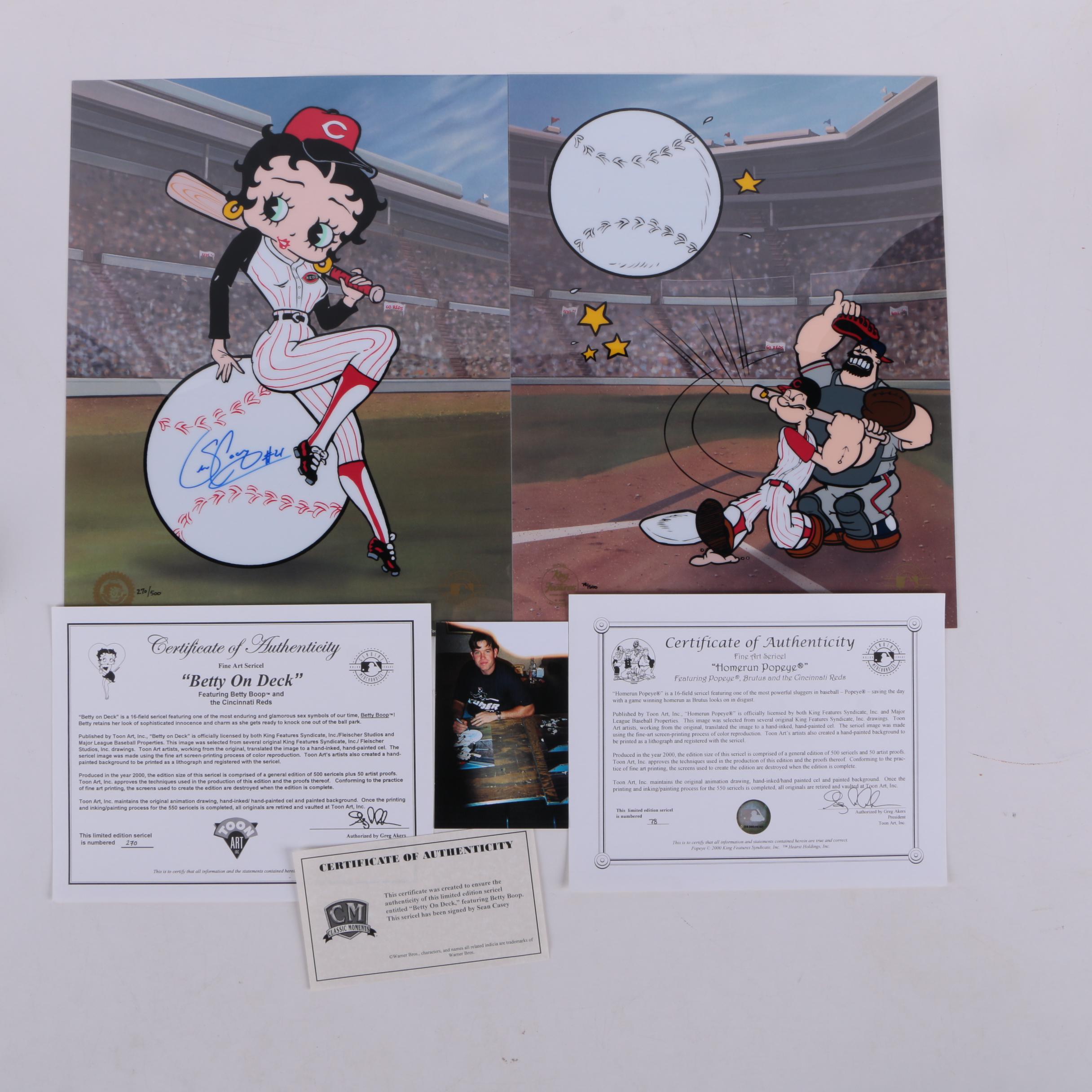 Limited Edition Cincinnati Reds-Themed Sericels