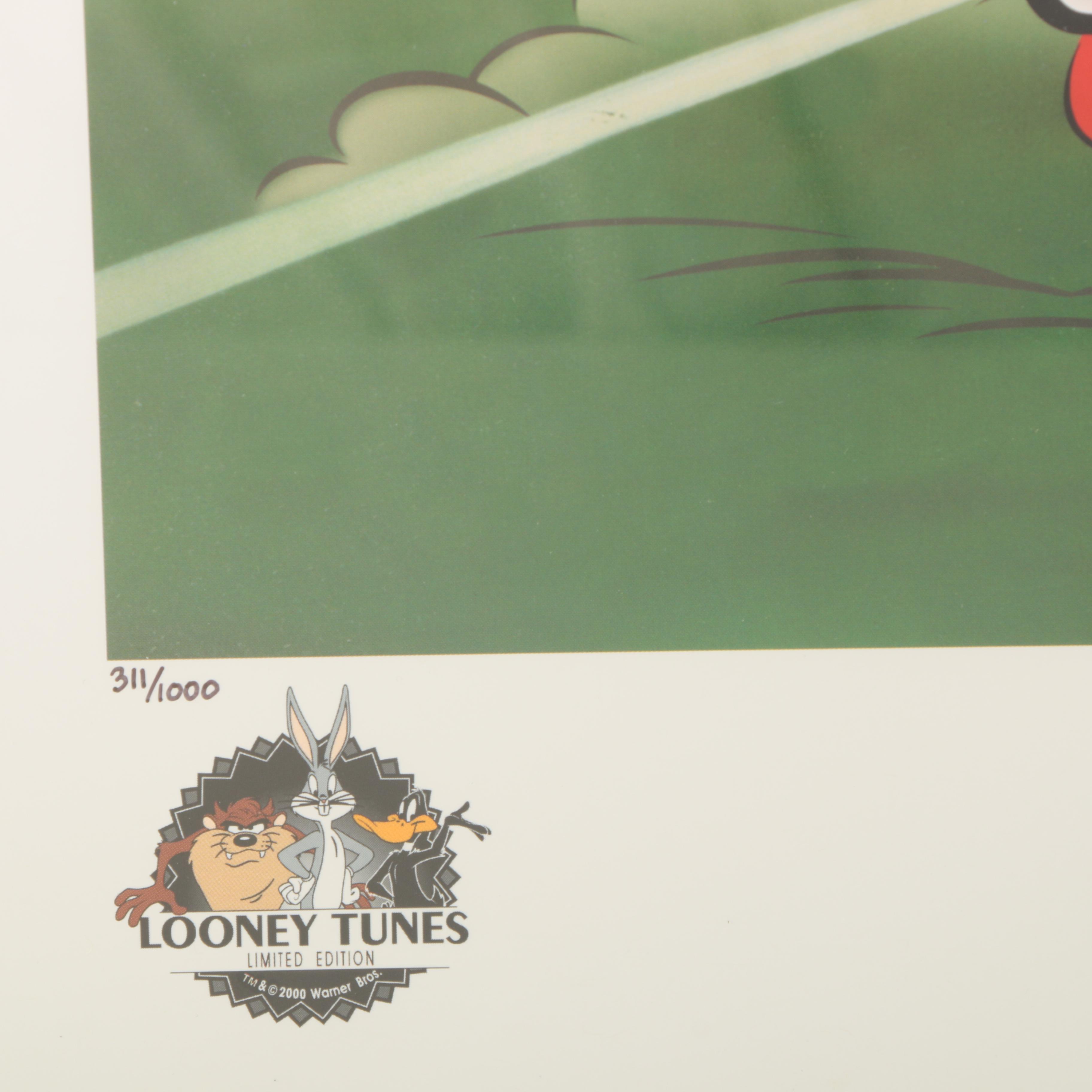 Looney Tunes Limited Edition Offset Lithograph "Husker Taz"