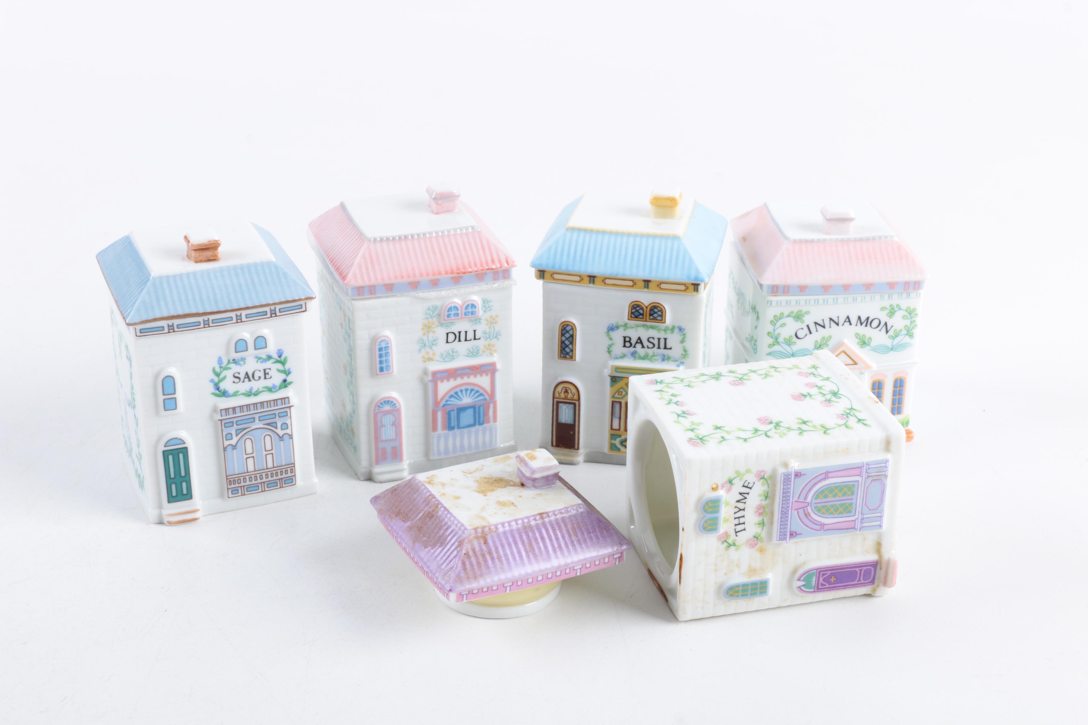 "The Lenox Spice Village" with Display Rack