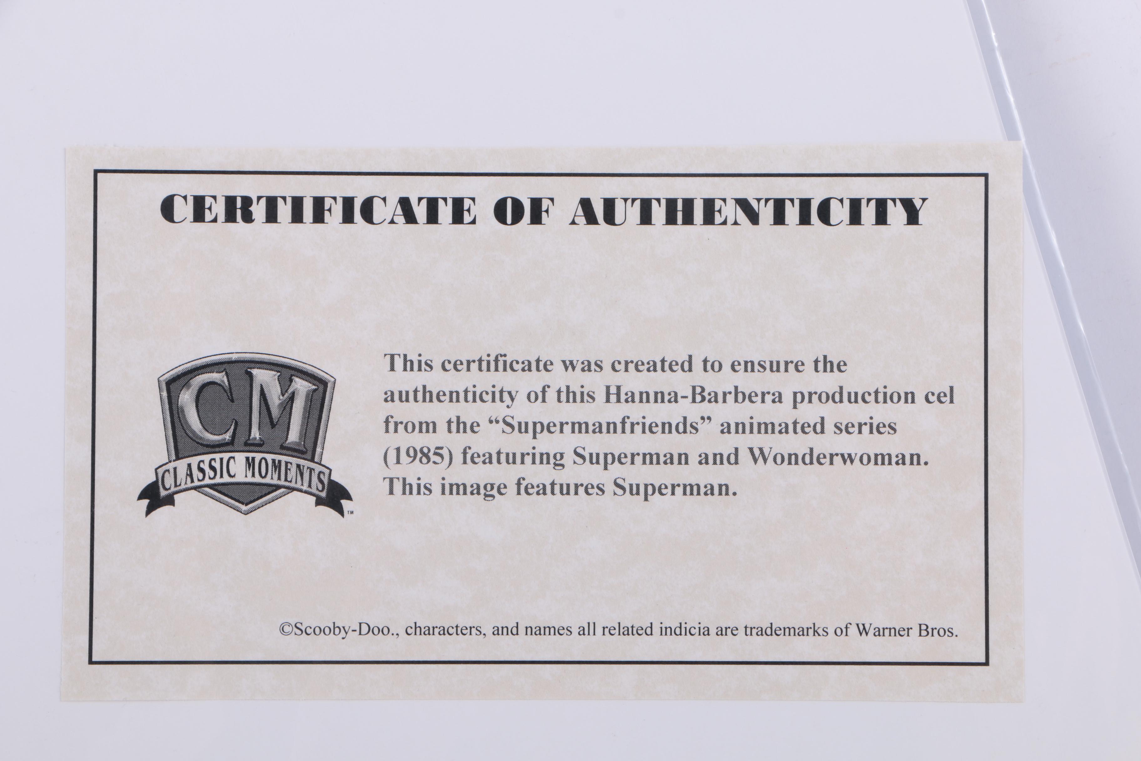 Production Cel From "Superman Friends"