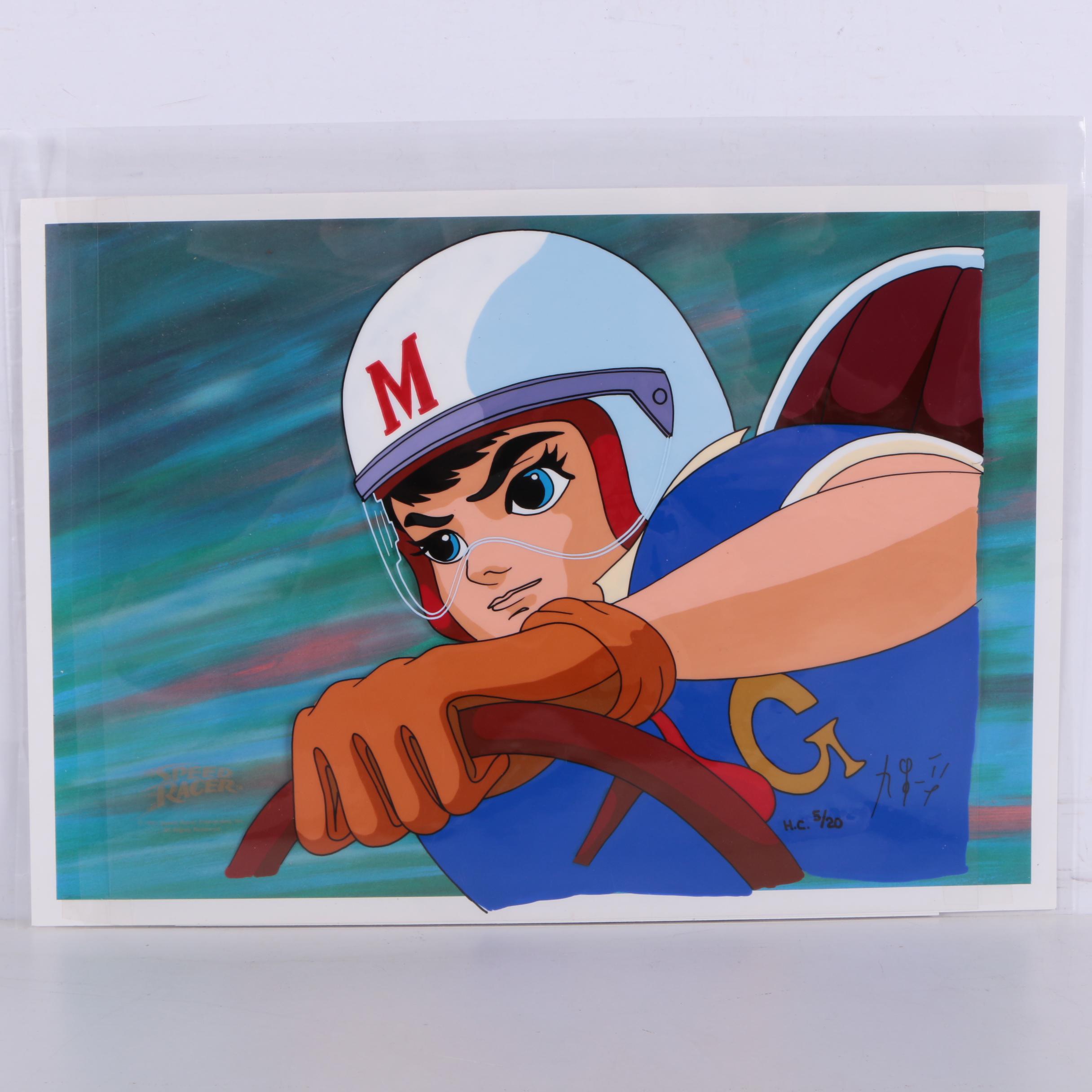 Ippei Kuri Limited Edition Hand-Painted Cel "Go Speed Racer Go"