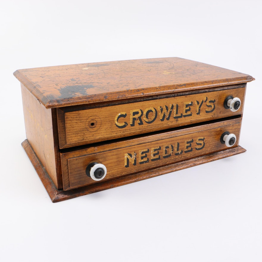 "Crowley's Needles" Two Drawer Cabinet