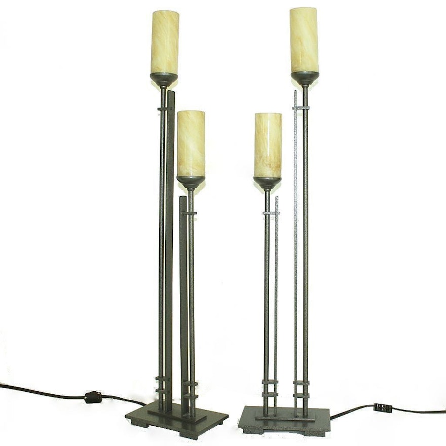 Hubbardton Forge Arts & Crafts Style Buffet Lamps
