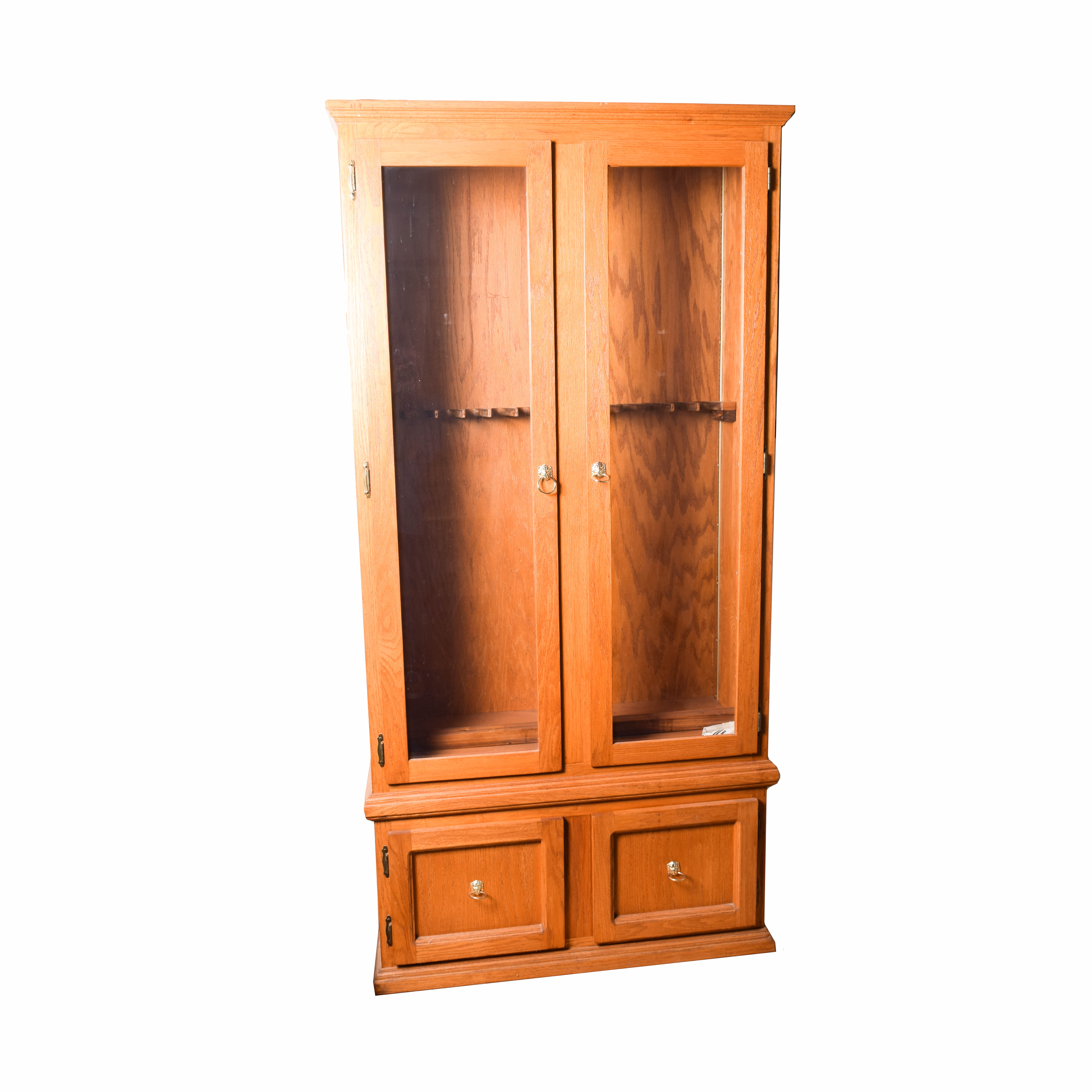 Oak Gun Cabinet