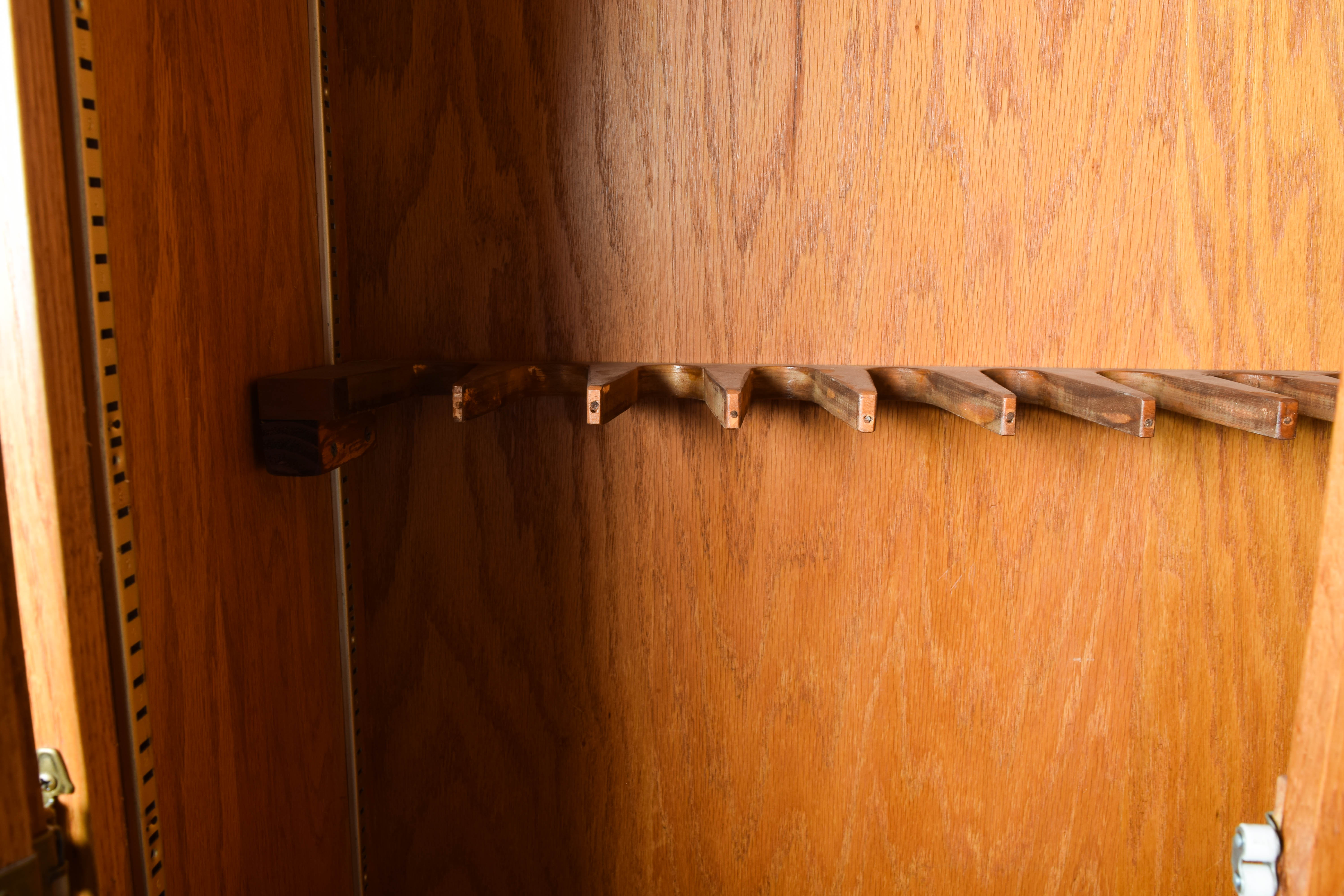 Oak Gun Cabinet