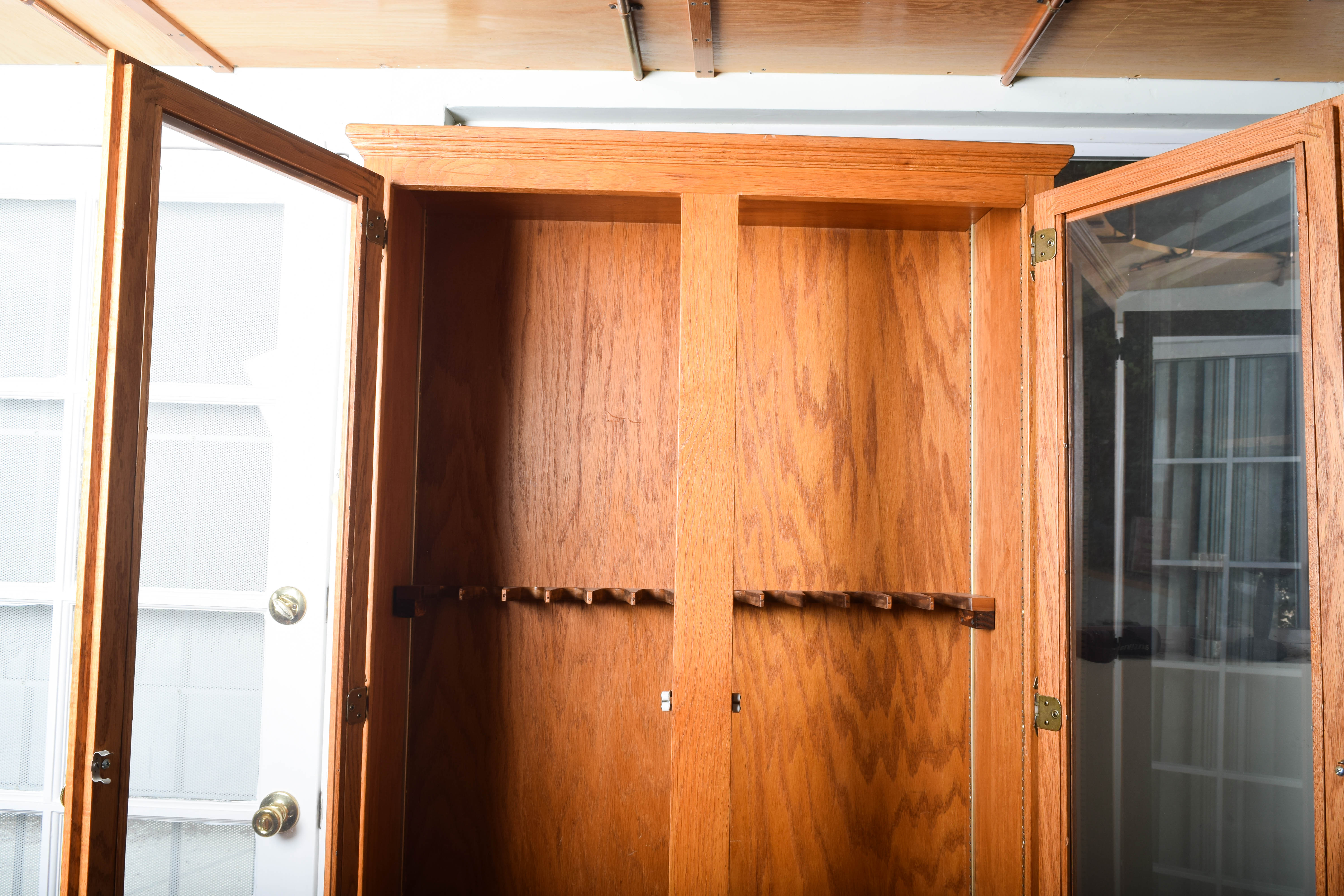 Oak Gun Cabinet