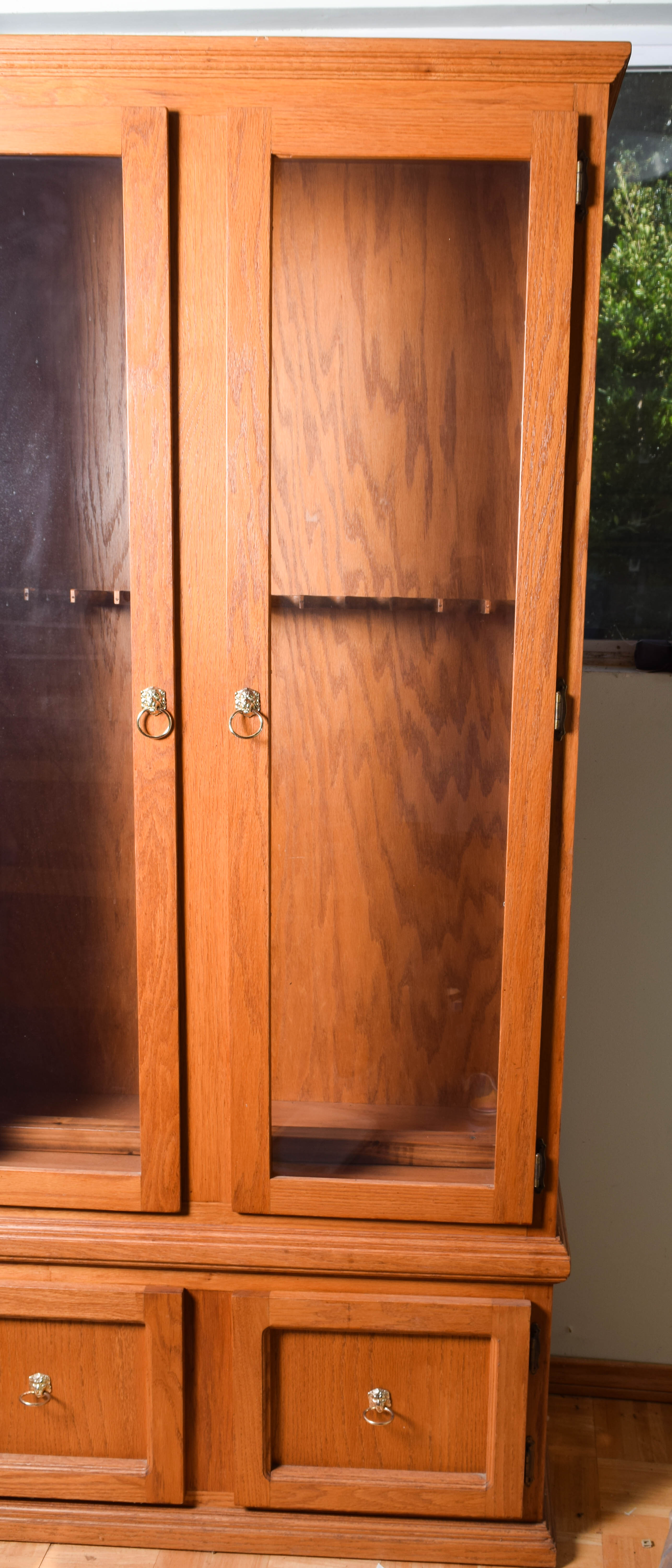 Oak Gun Cabinet
