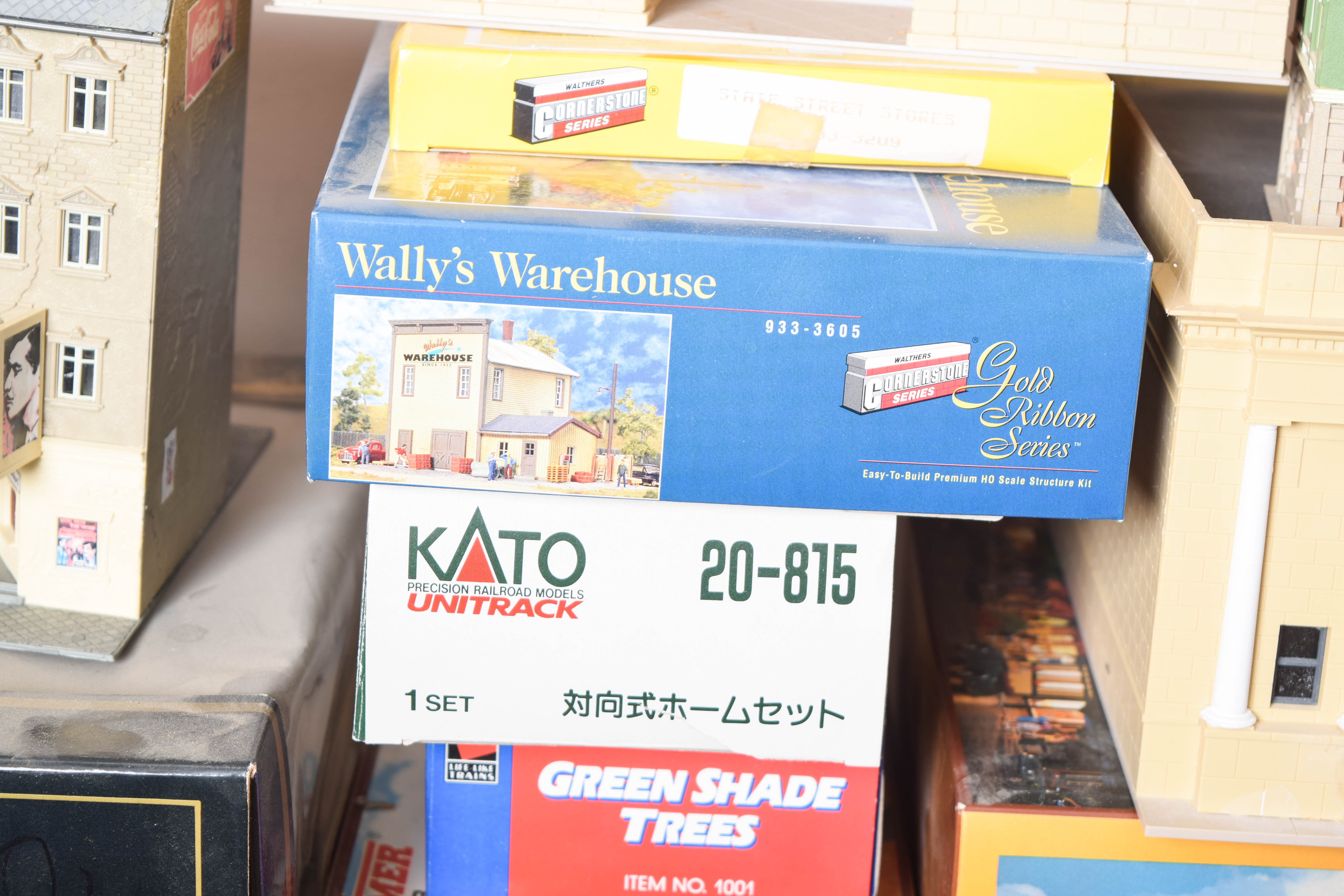 Collection of American and European HO/OO Scale Train Buildings and  Scenery