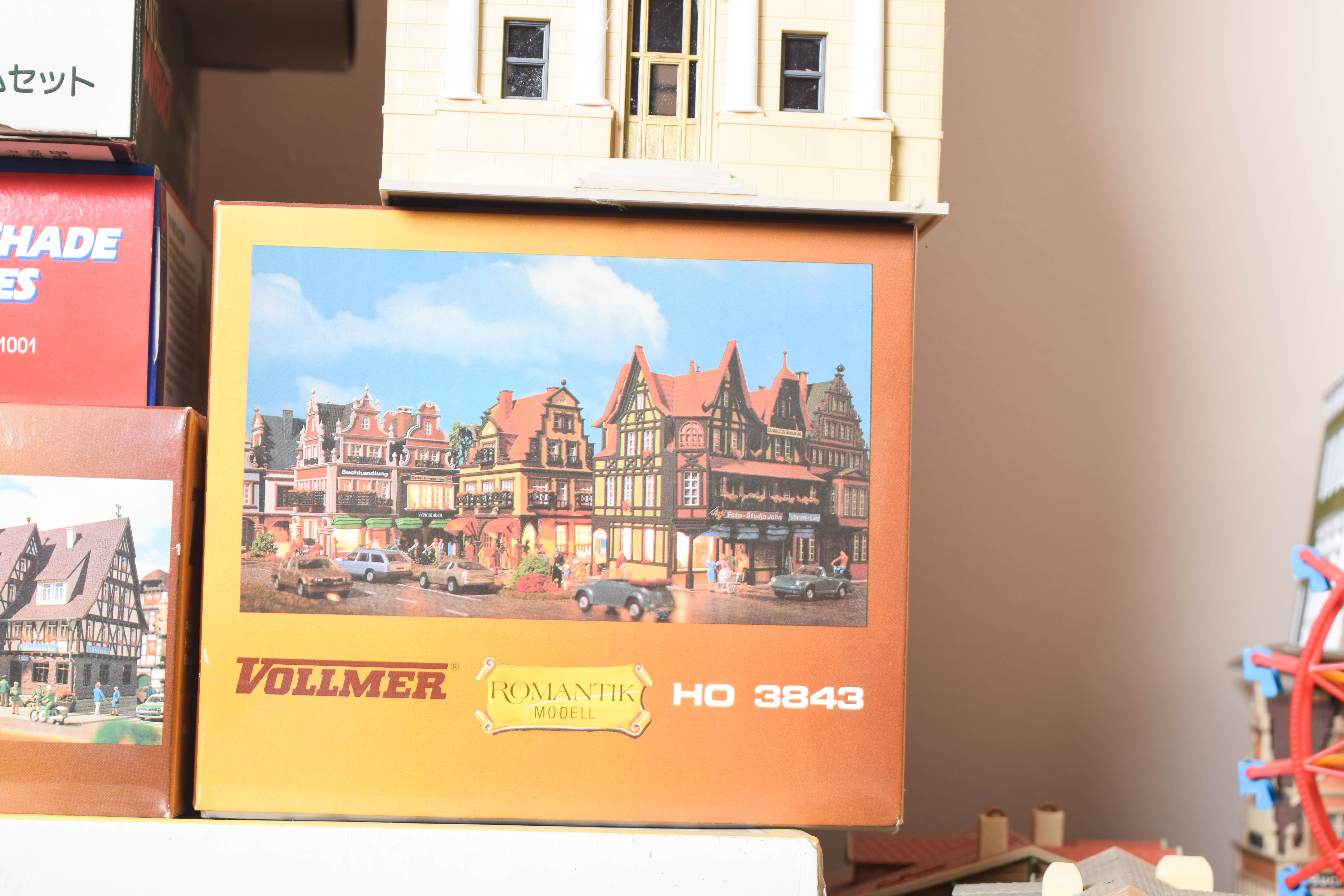 Collection of American and European HO/OO Scale Train Buildings and  Scenery