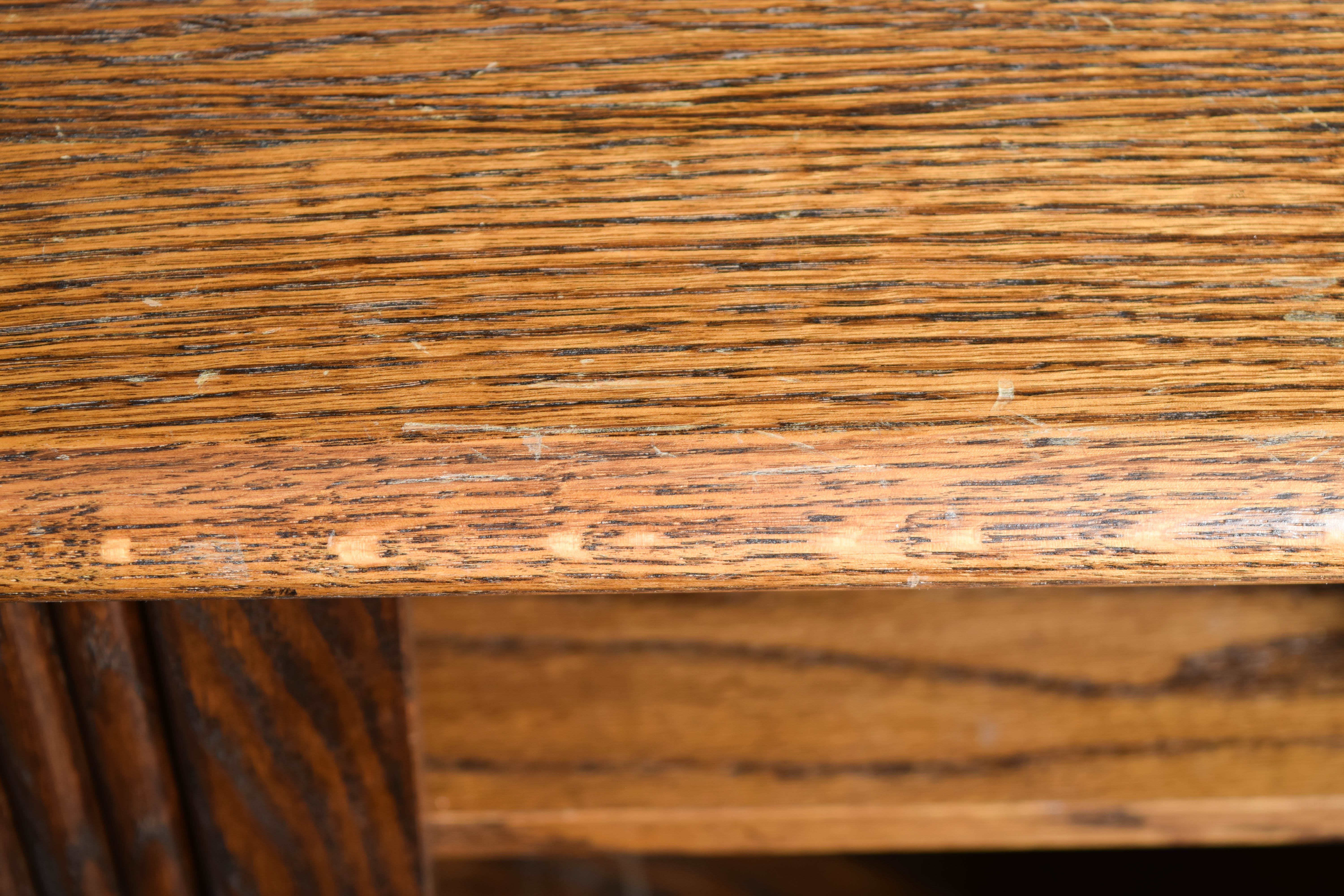 Vintage Oak Television Console or Filing Cabinet