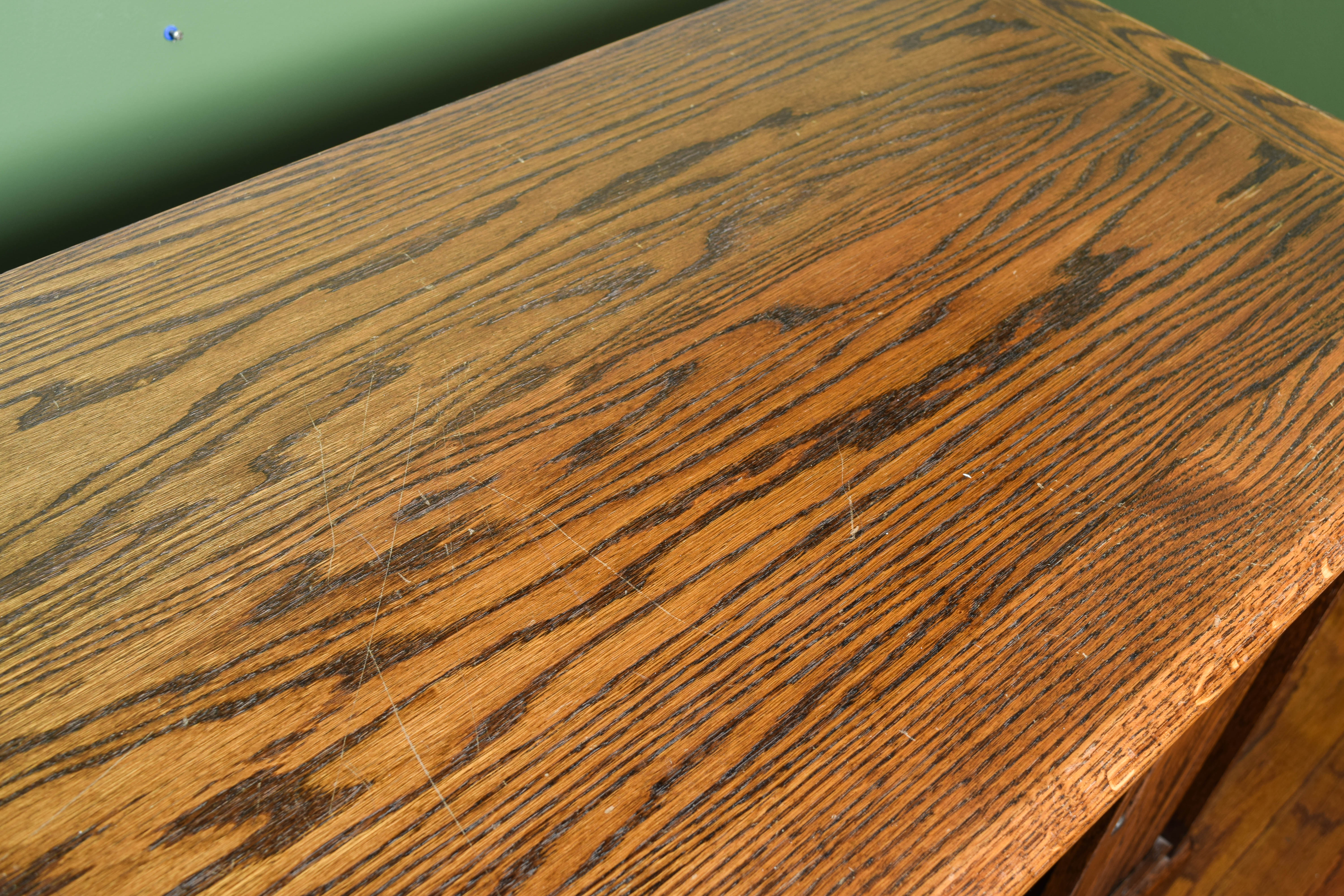 Vintage Oak Television Console or Filing Cabinet