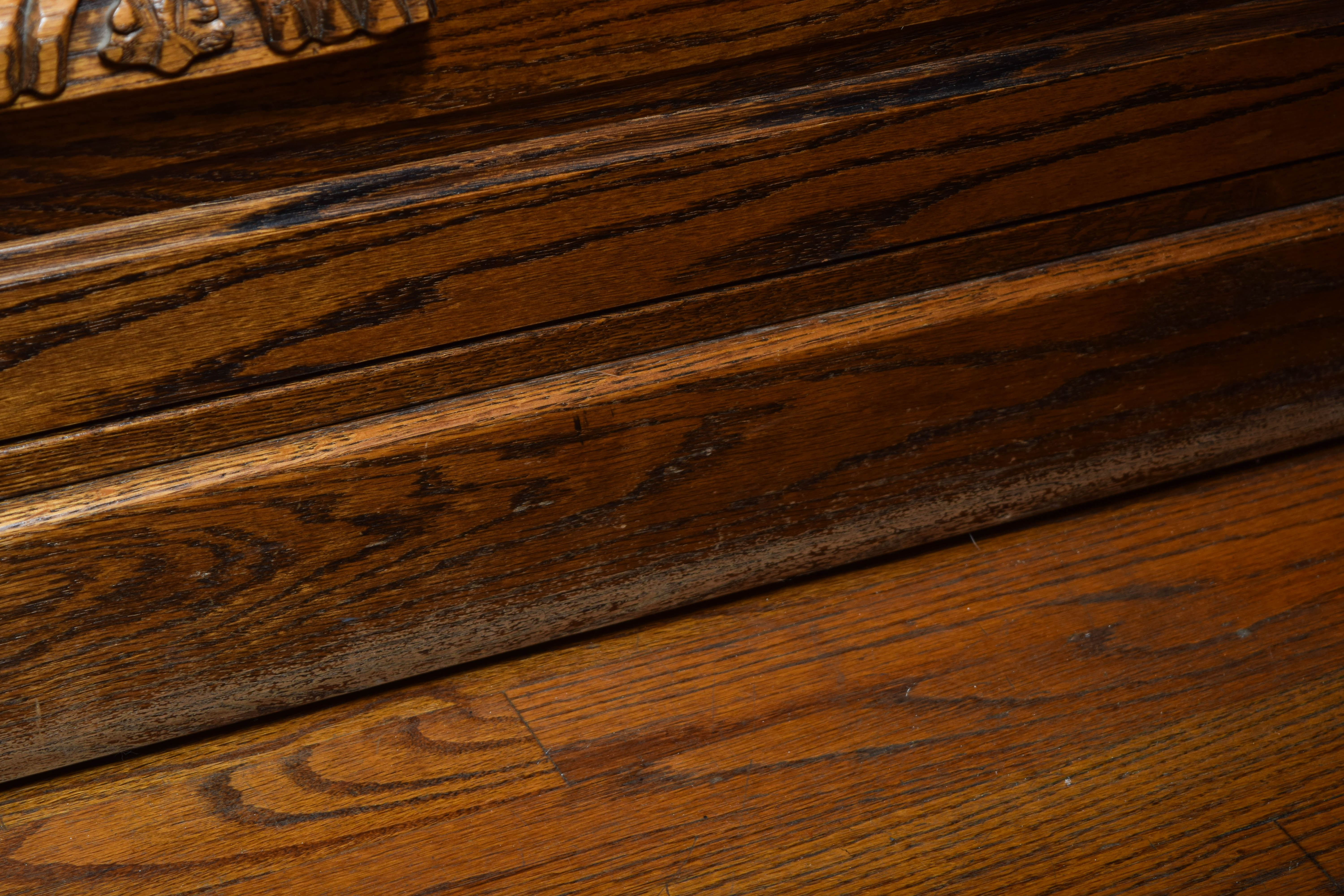 Vintage Oak Television Console or Filing Cabinet