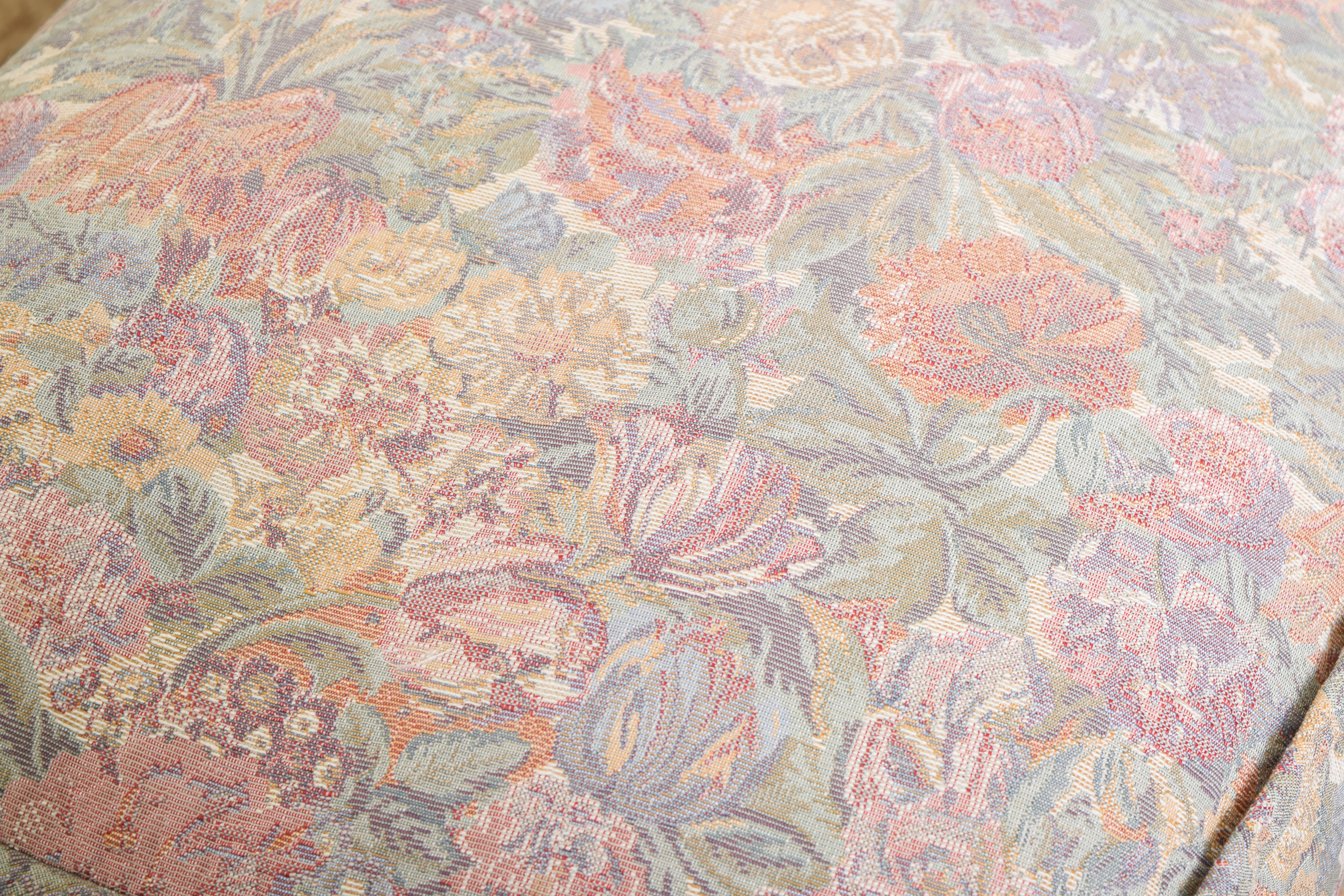 Vintage French Provincial Armchair and Ottoman