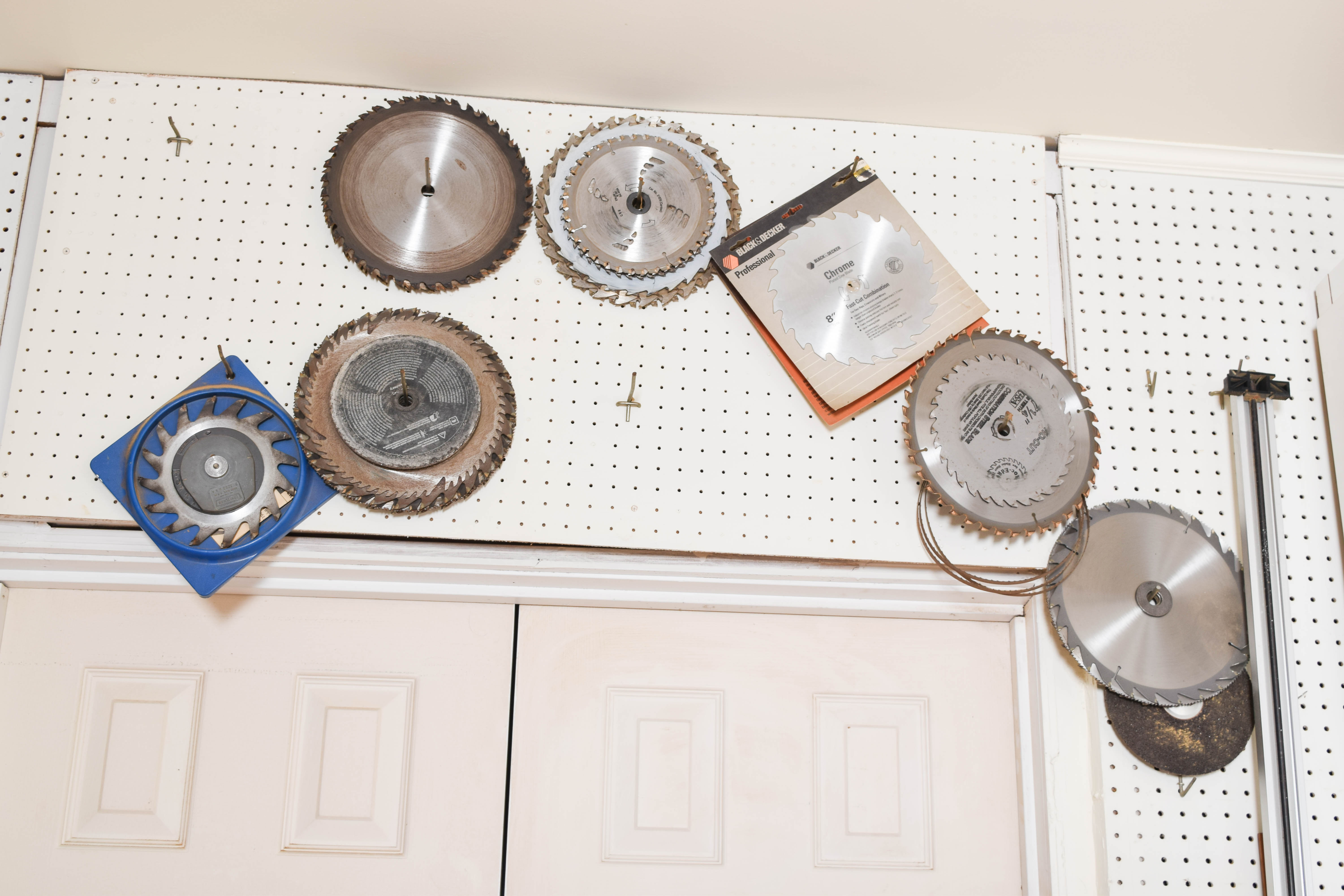 Work Bench and Wall of Assorted Tools