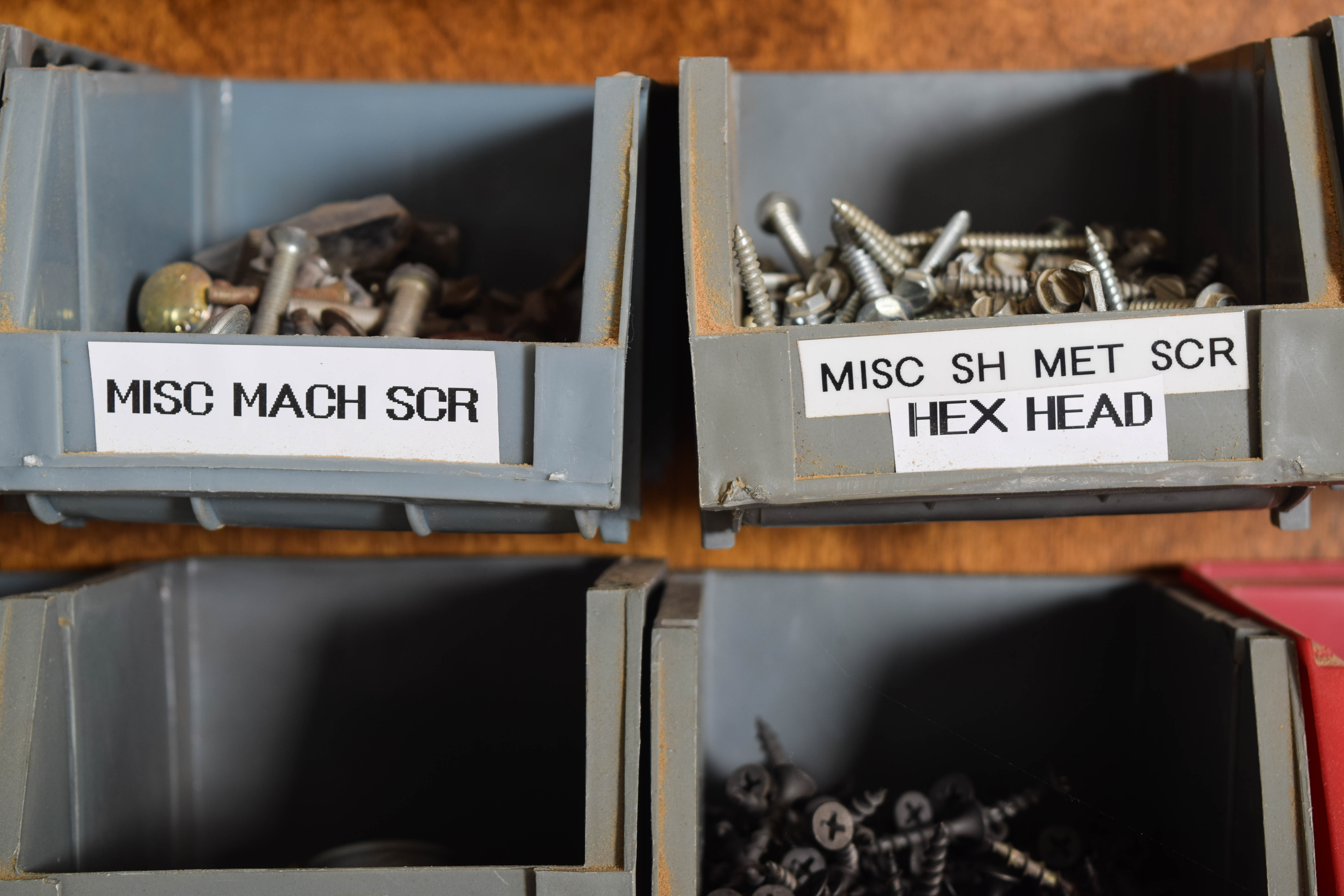 Work Bench and Wall of Assorted Tools