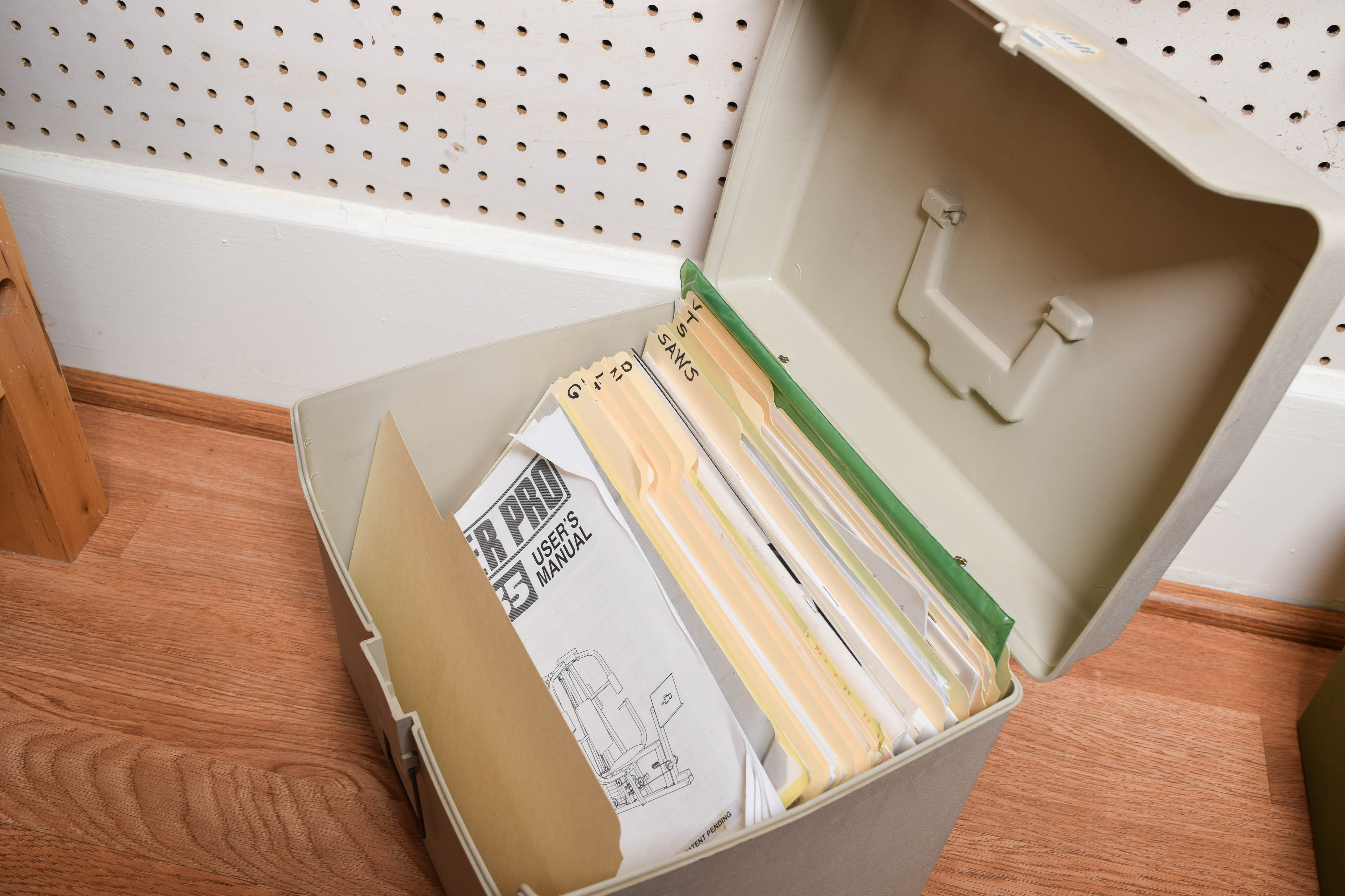 Work Bench and Wall of Assorted Tools