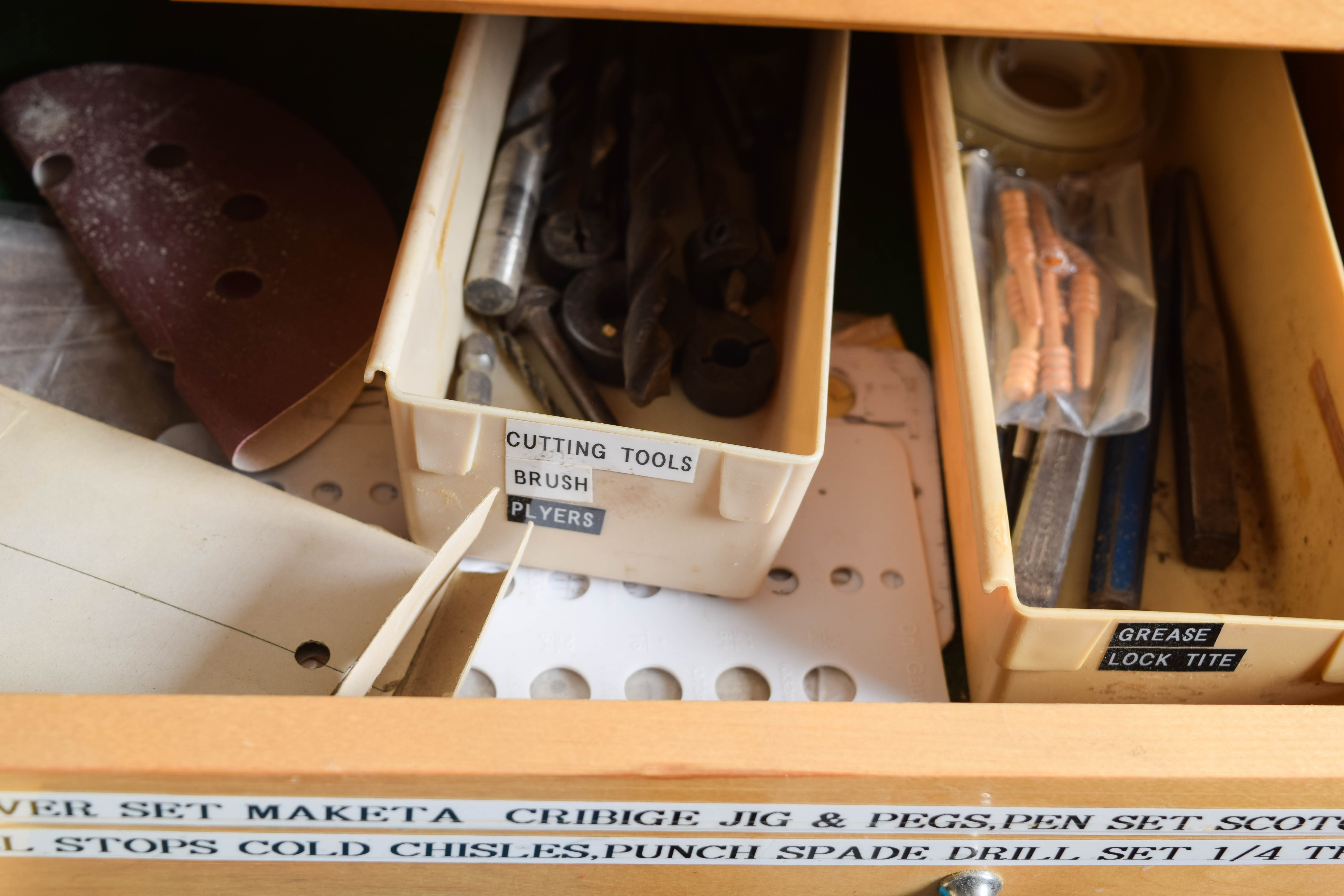 Work Bench and Wall of Assorted Tools