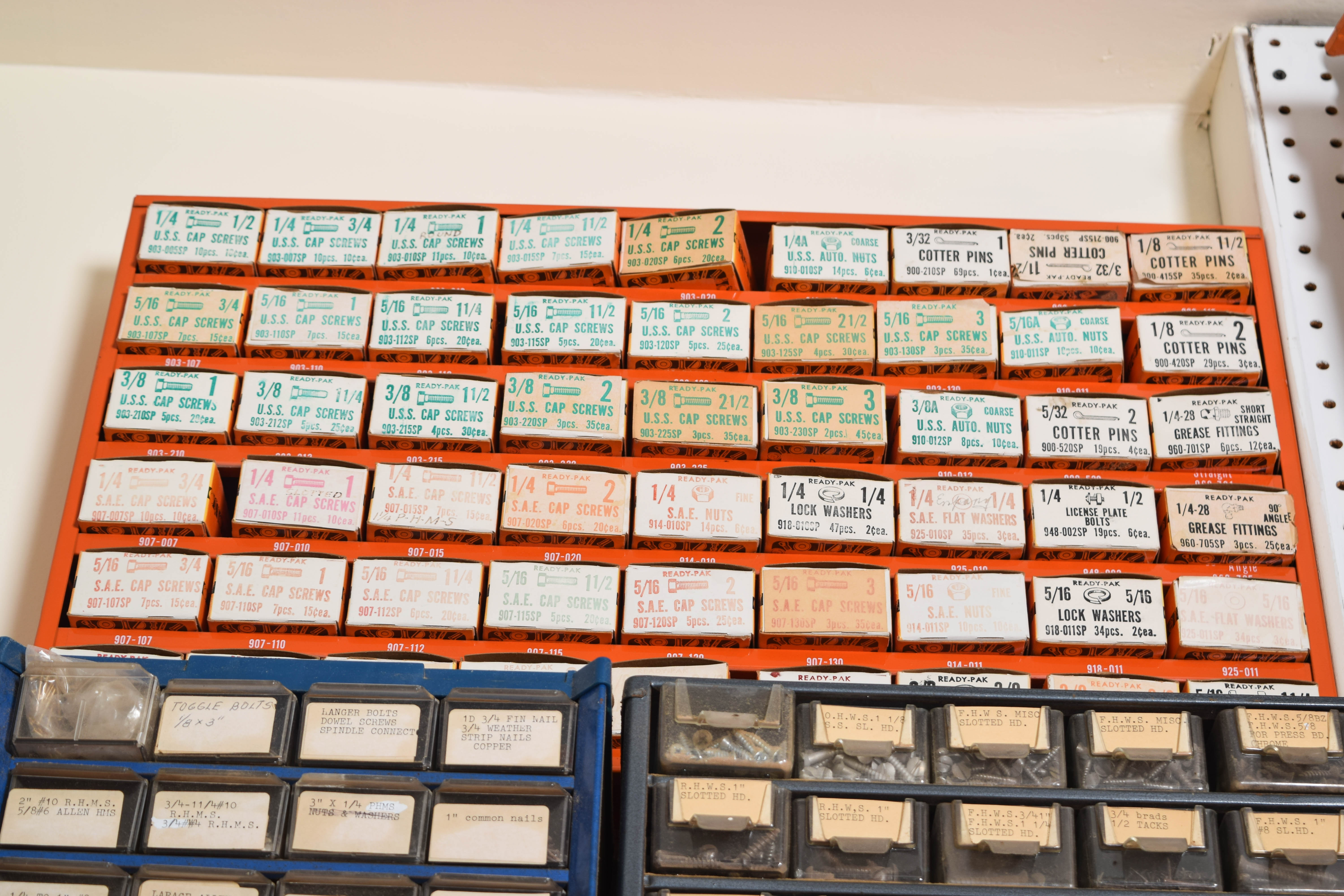 Work Bench and Wall of Assorted Tools