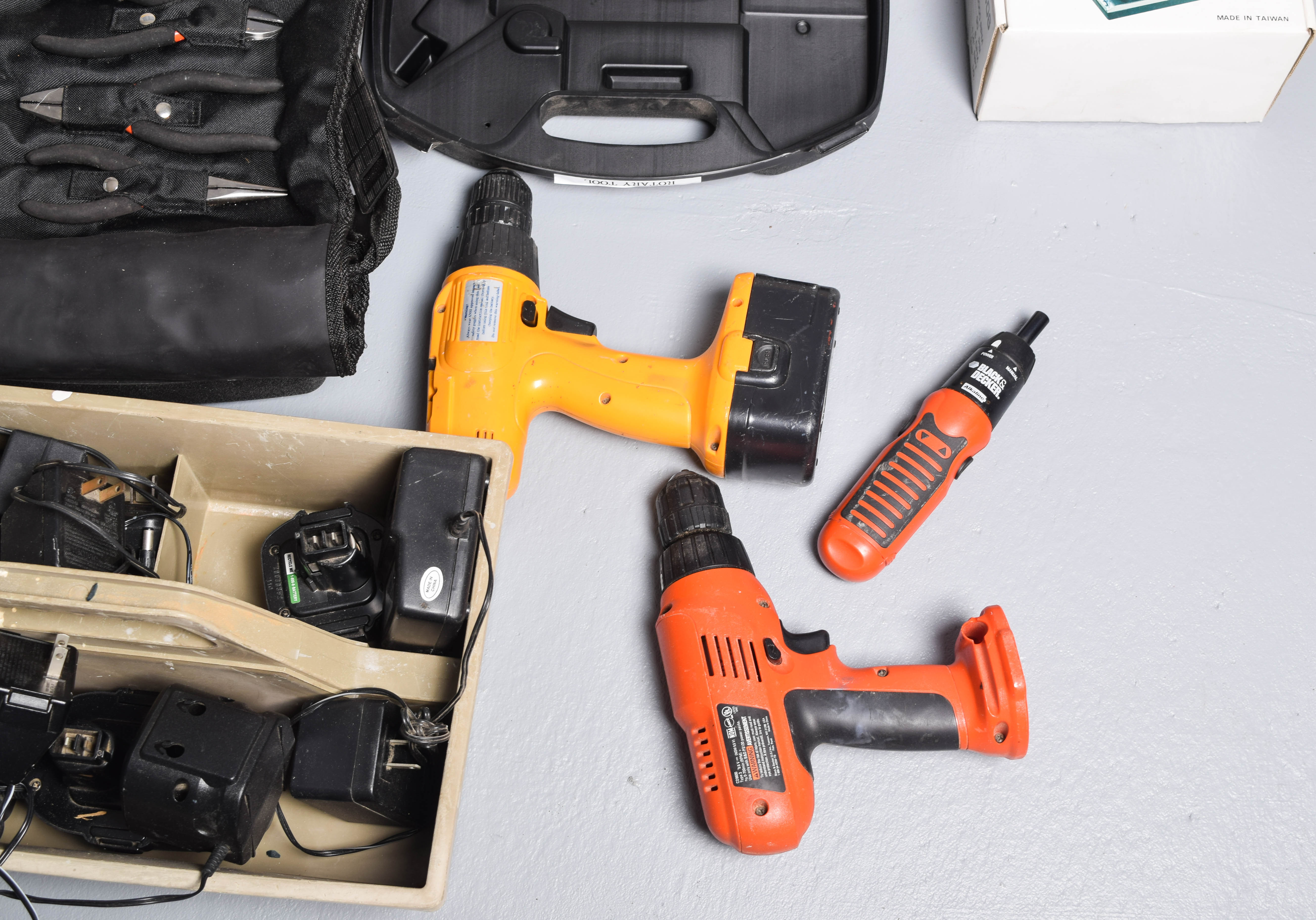 Collection of Rotaries, Sanders, and Other Power Tools