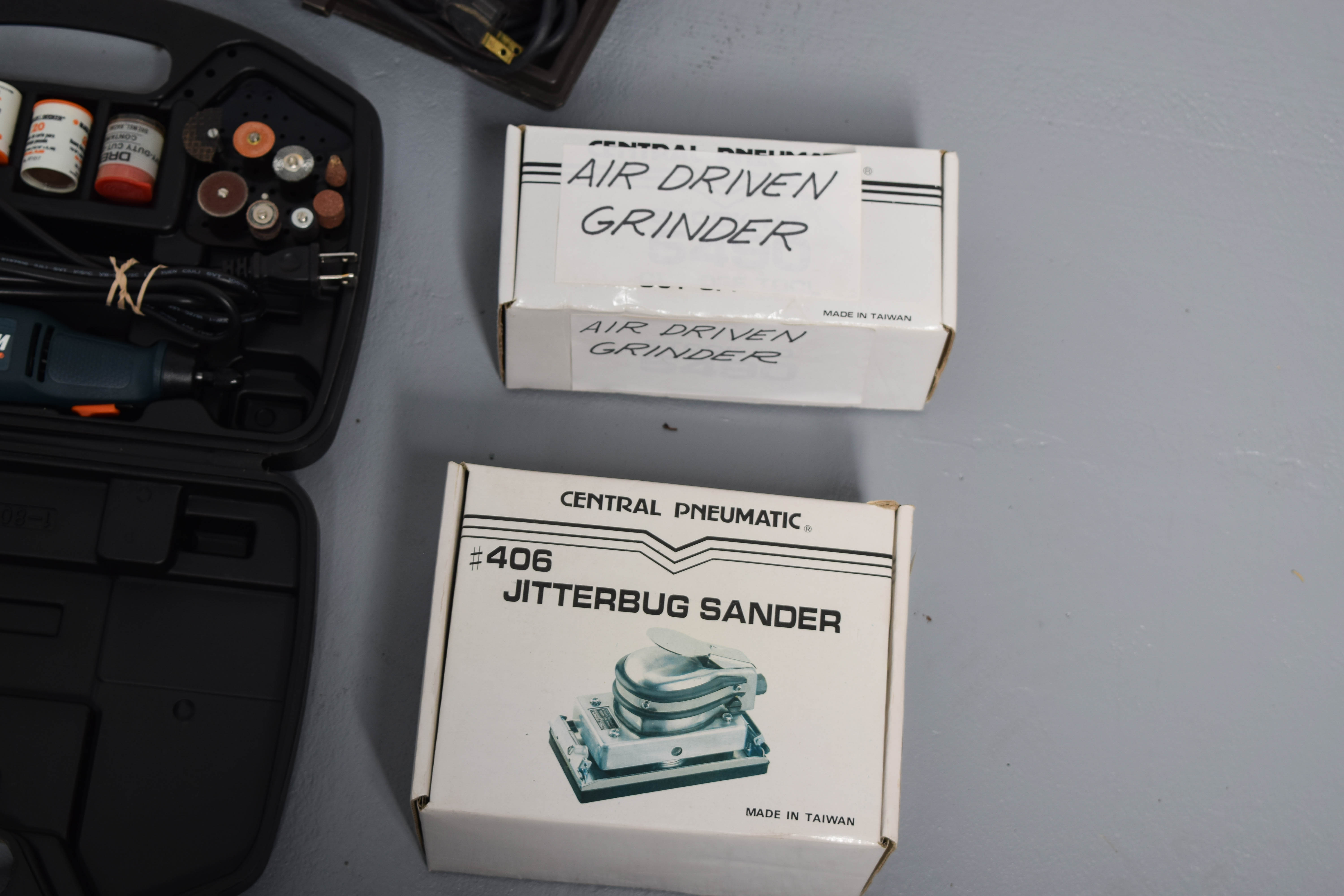 Collection of Rotaries, Sanders, and Other Power Tools