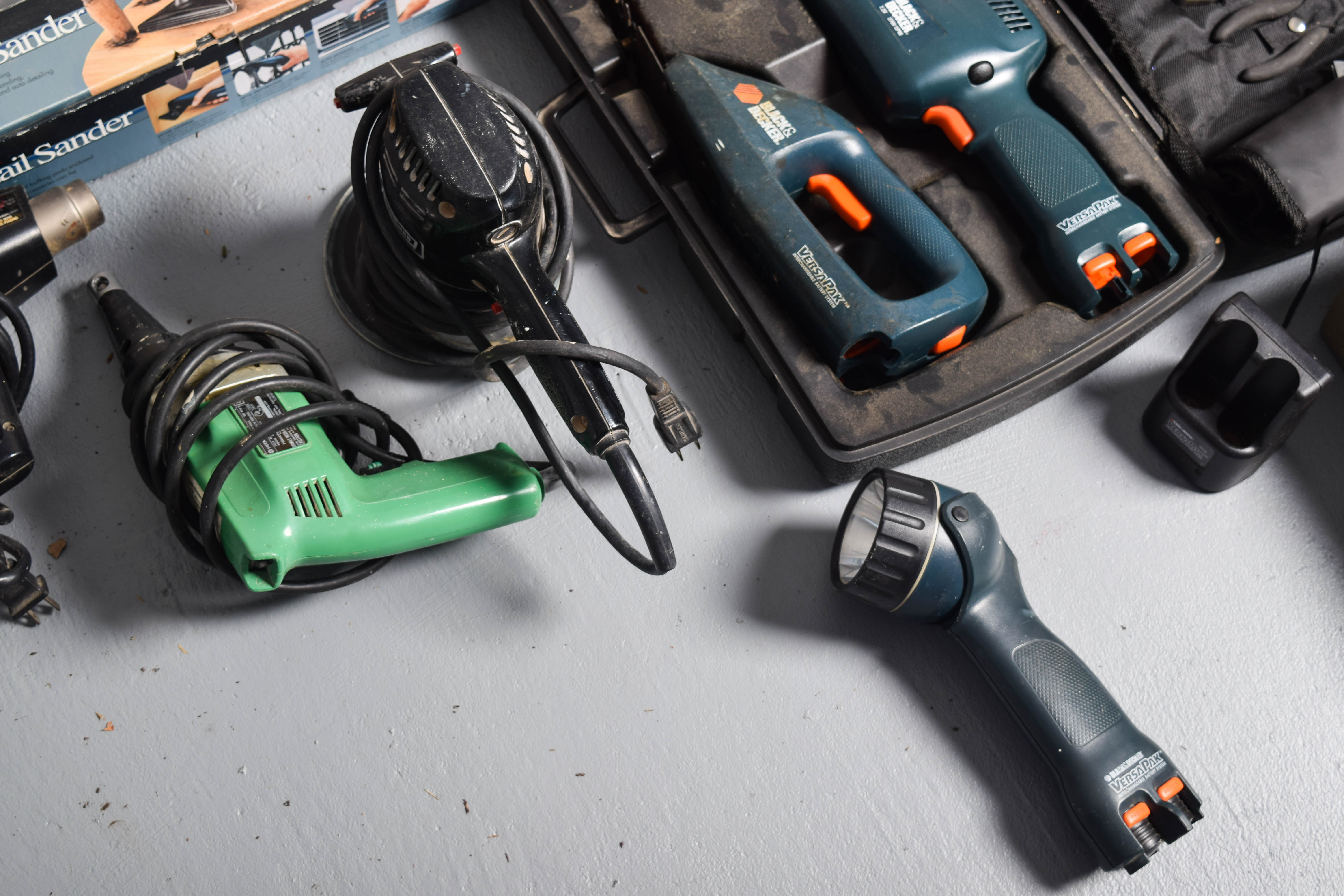 Collection of Rotaries, Sanders, and Other Power Tools