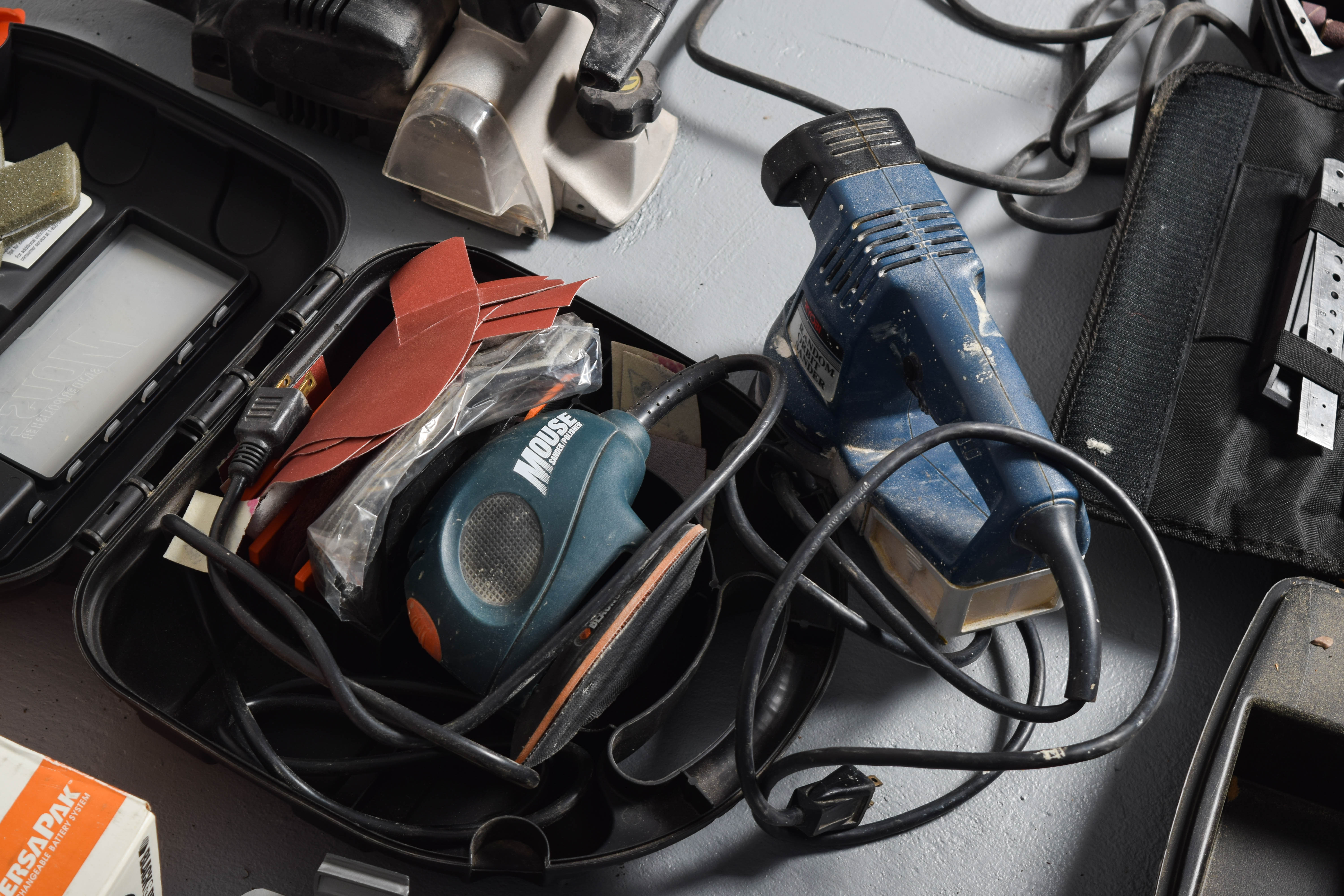 Collection of Rotaries, Sanders, and Other Power Tools