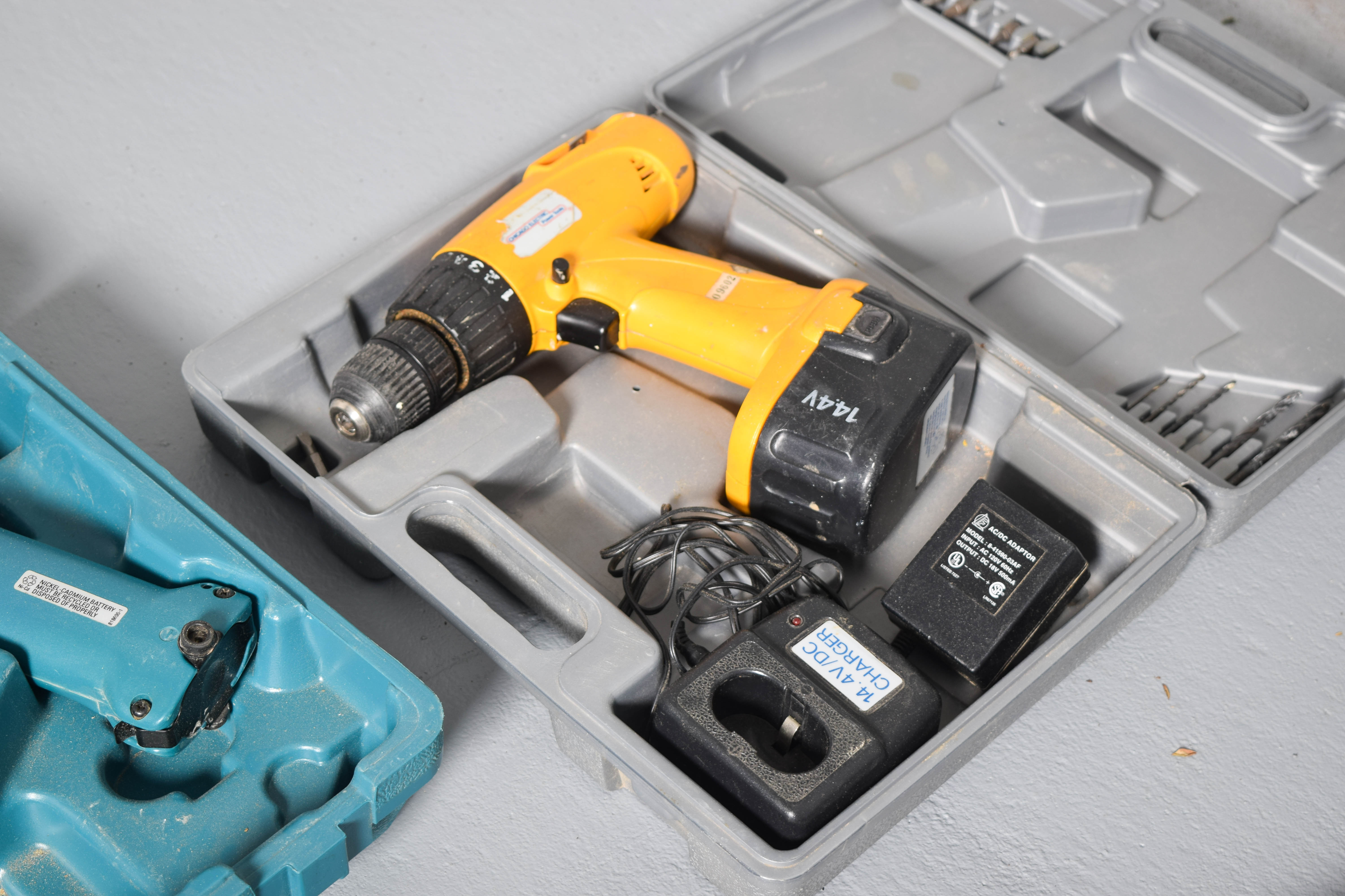 Collection of Drills, Skilsaws, and Other Power Tools