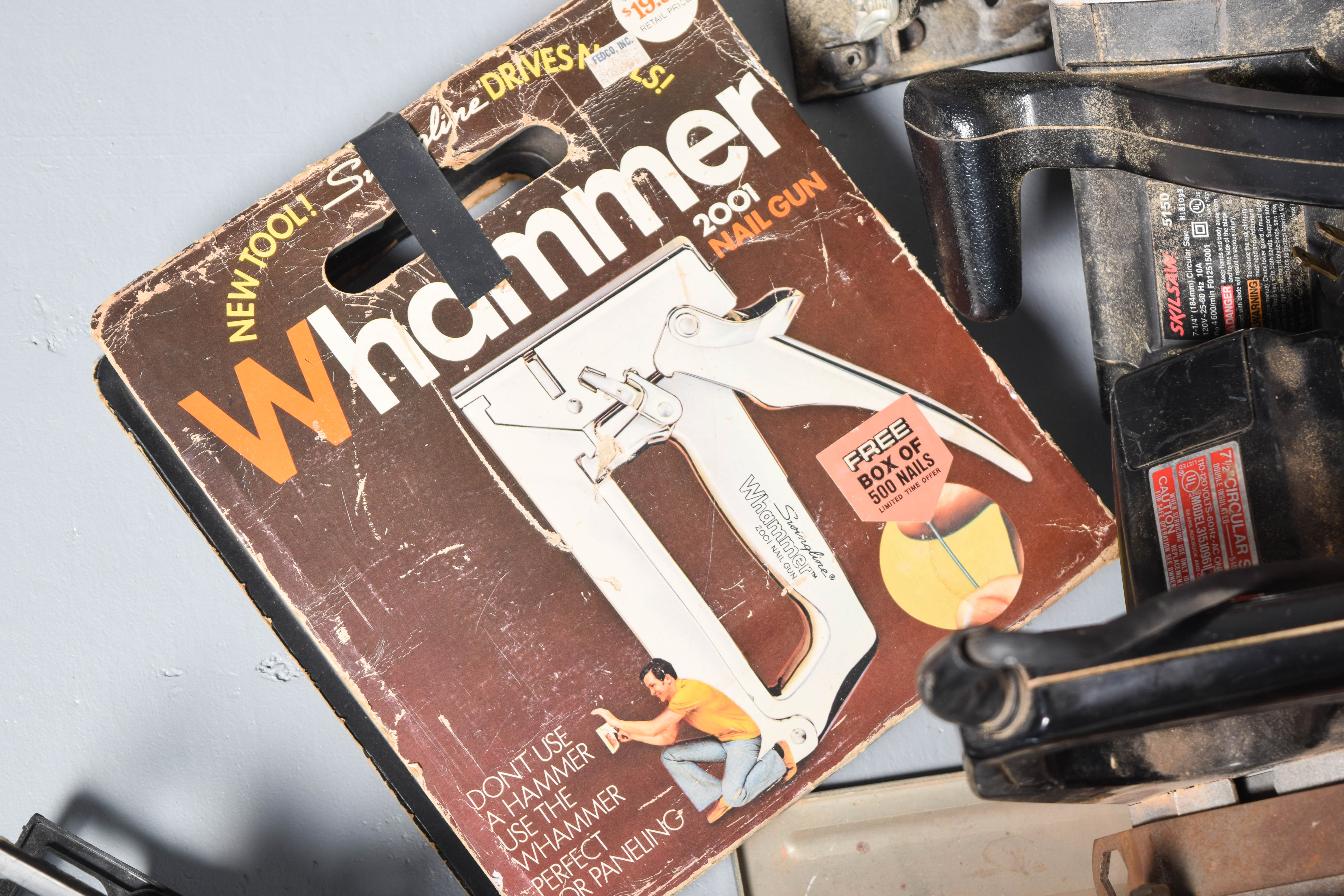 Collection of Drills, Skilsaws, and Other Power Tools