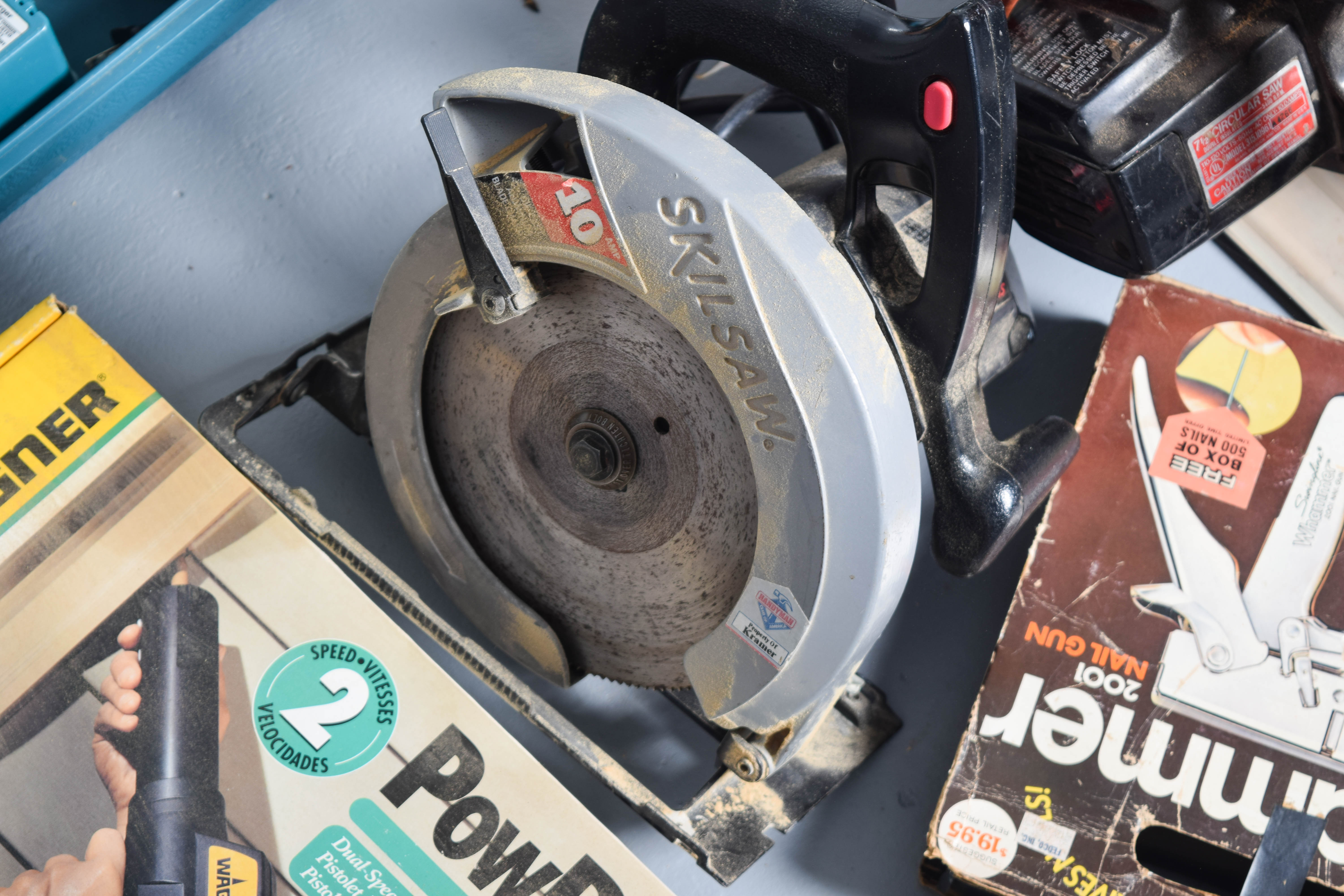 Collection of Drills, Skilsaws, and Other Power Tools