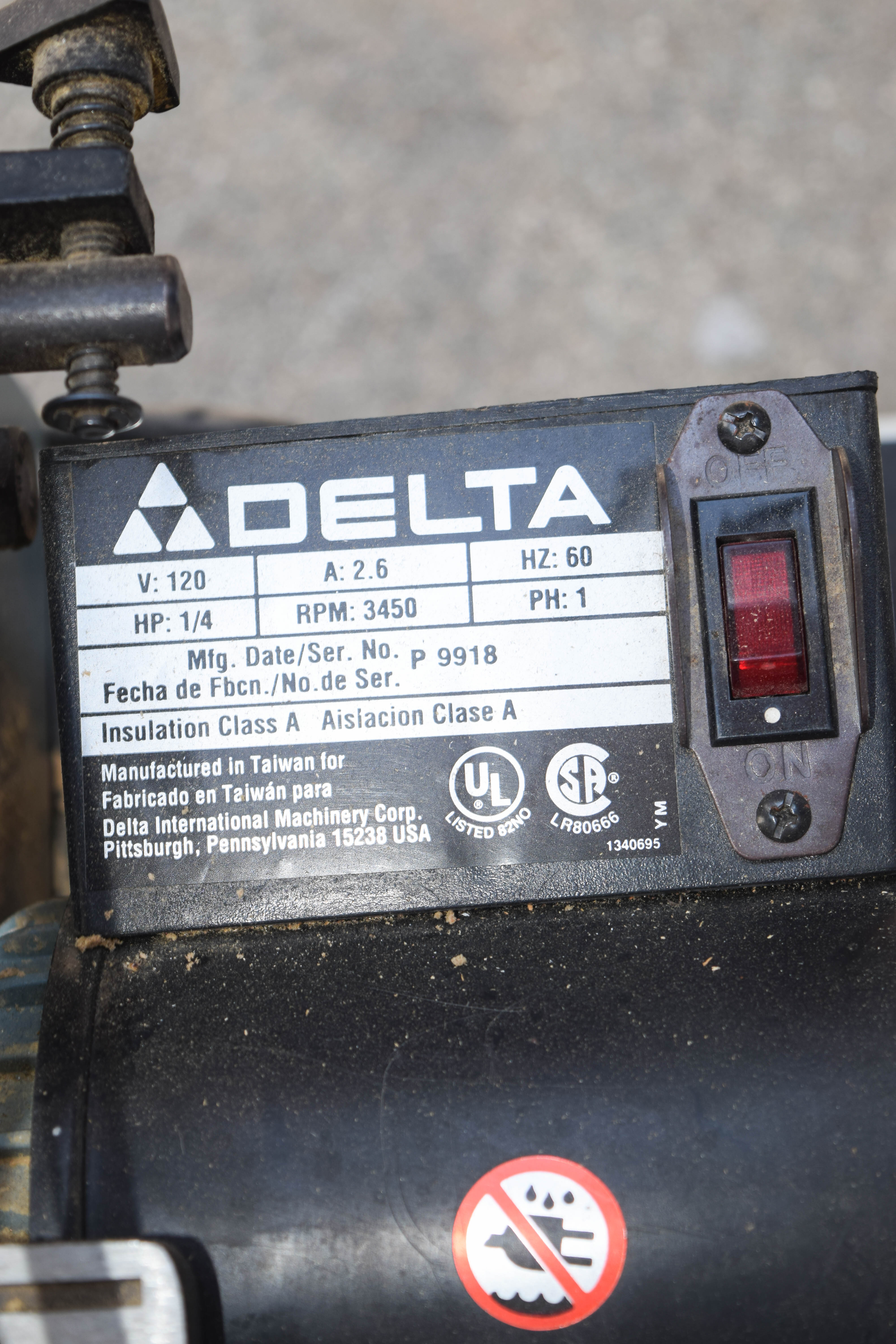 Delta 1" Belt/5" Disc Sander