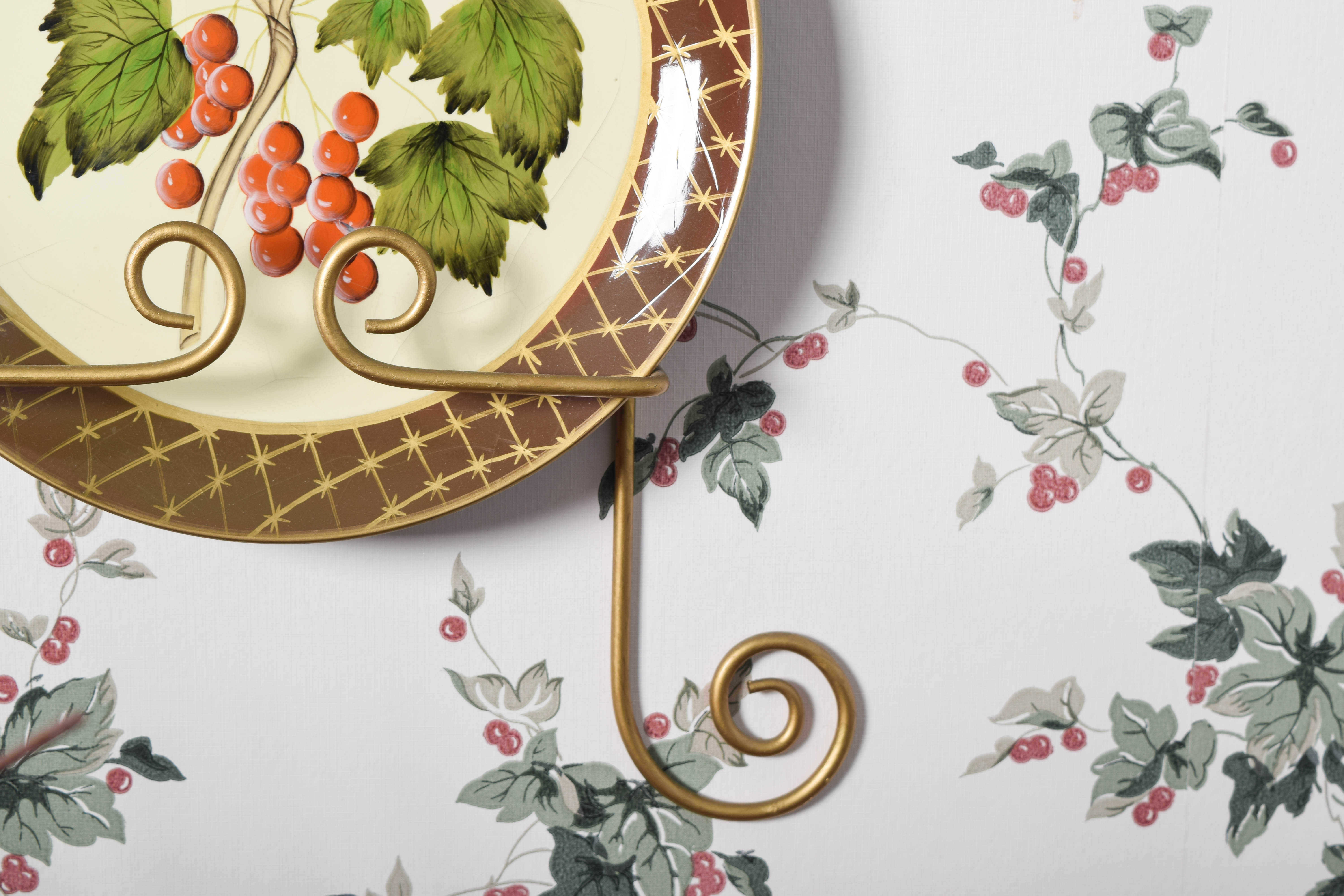 Collection of Raymond Waites Decorative Ceramic Plates and Wall Stands