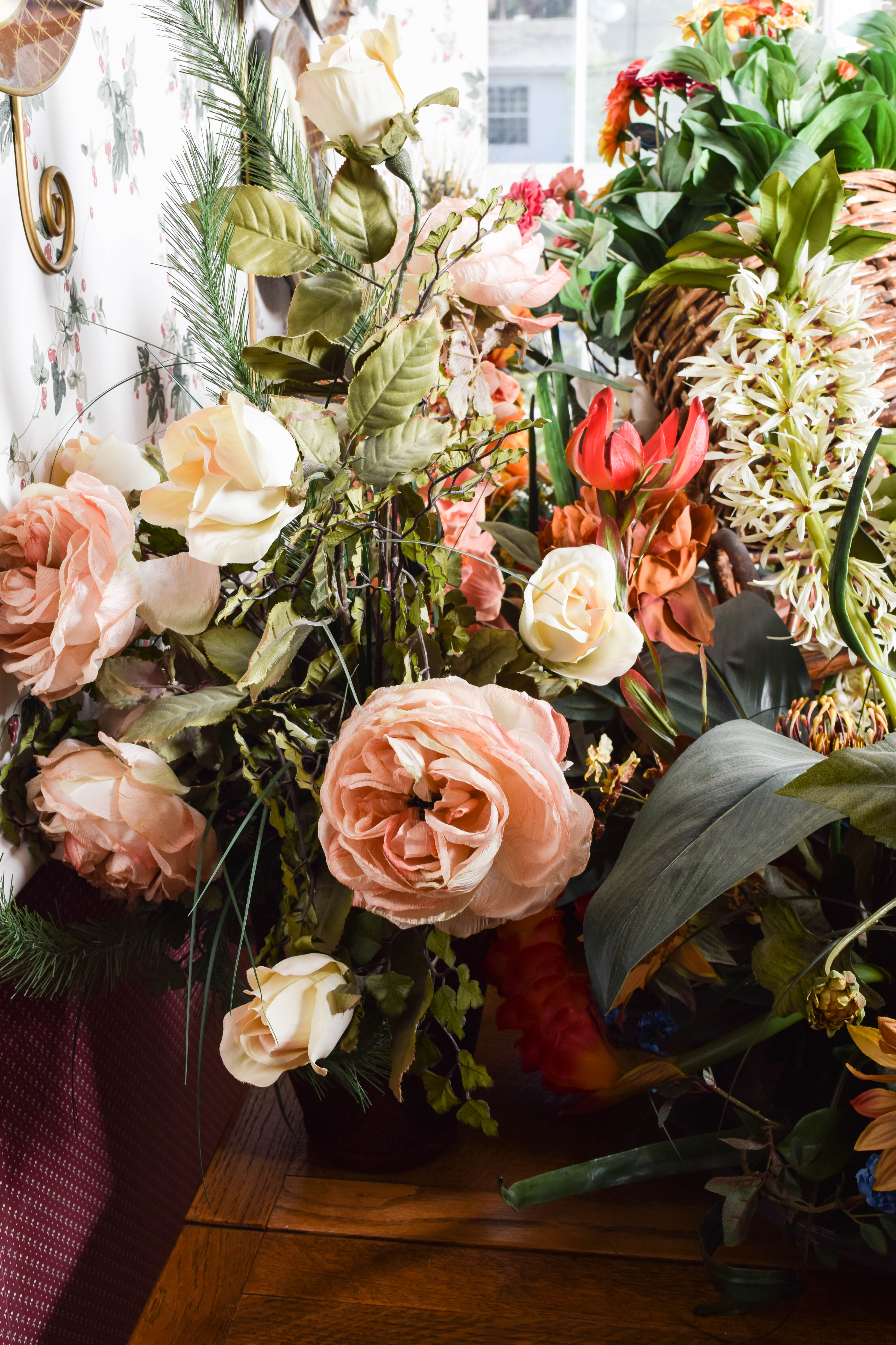 Collection of Artificial Floral Arrangements