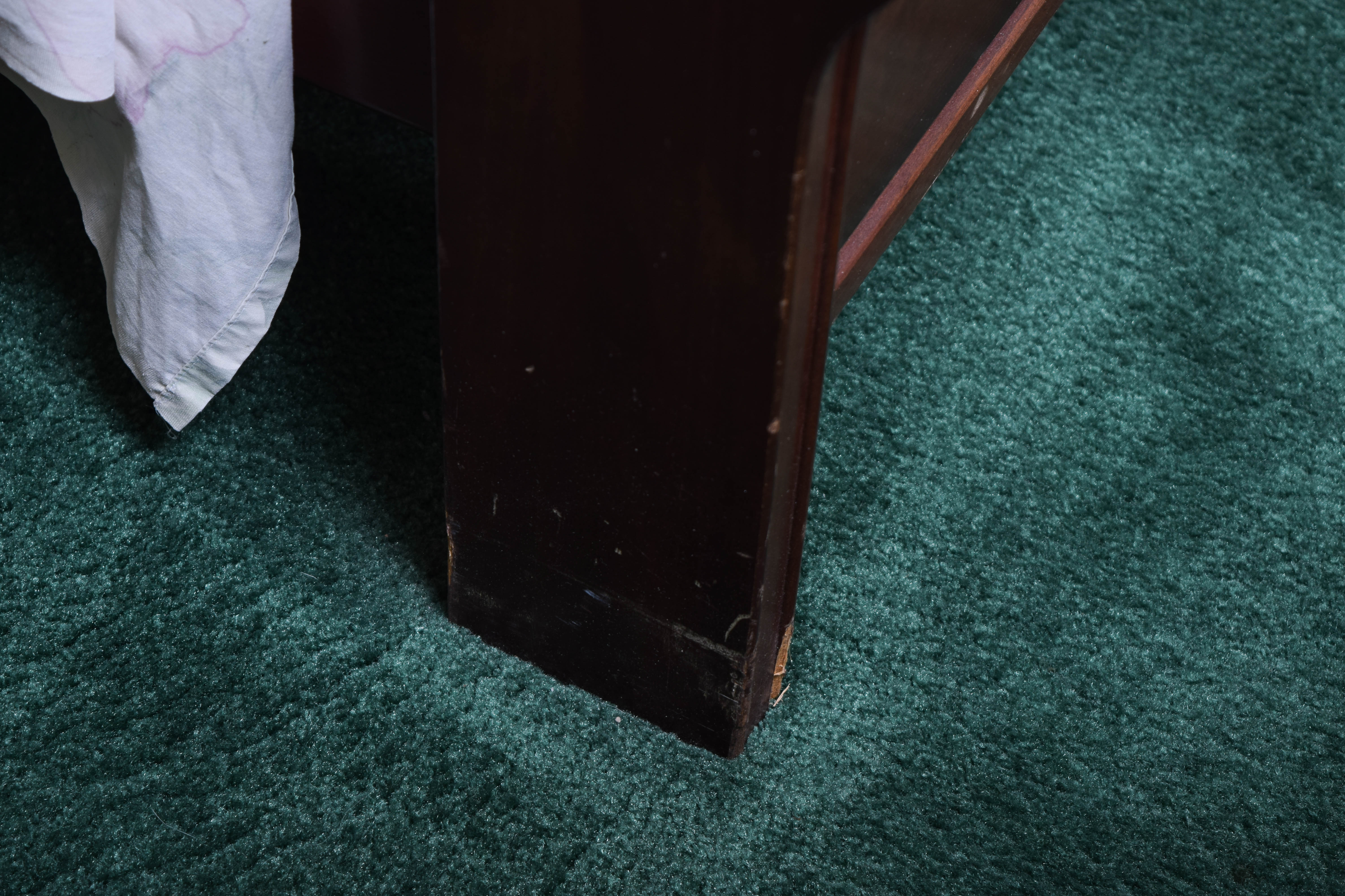 Vintage Queen Sized Spindle Sleigh Bed