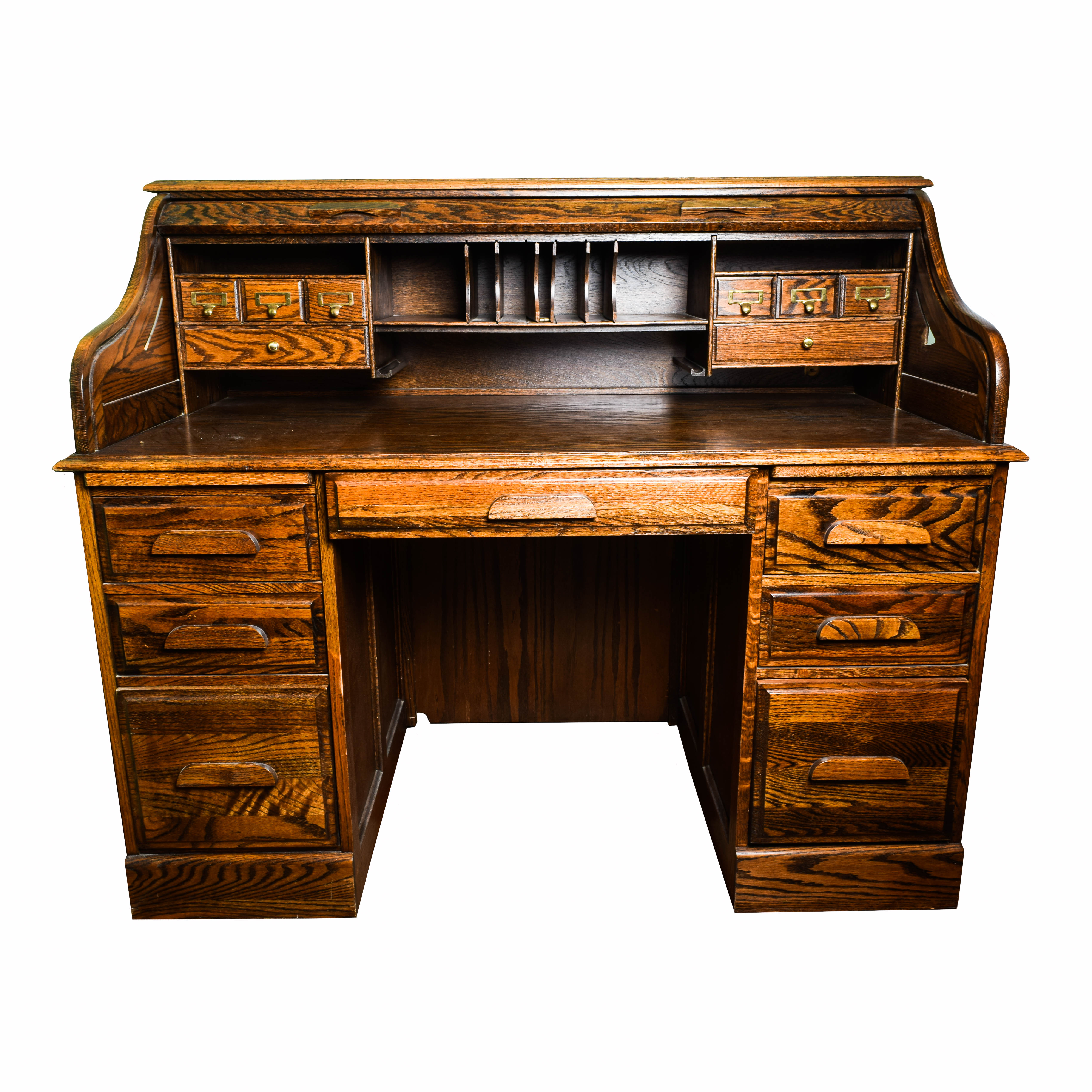 Vintage Oak Roll Top Desk