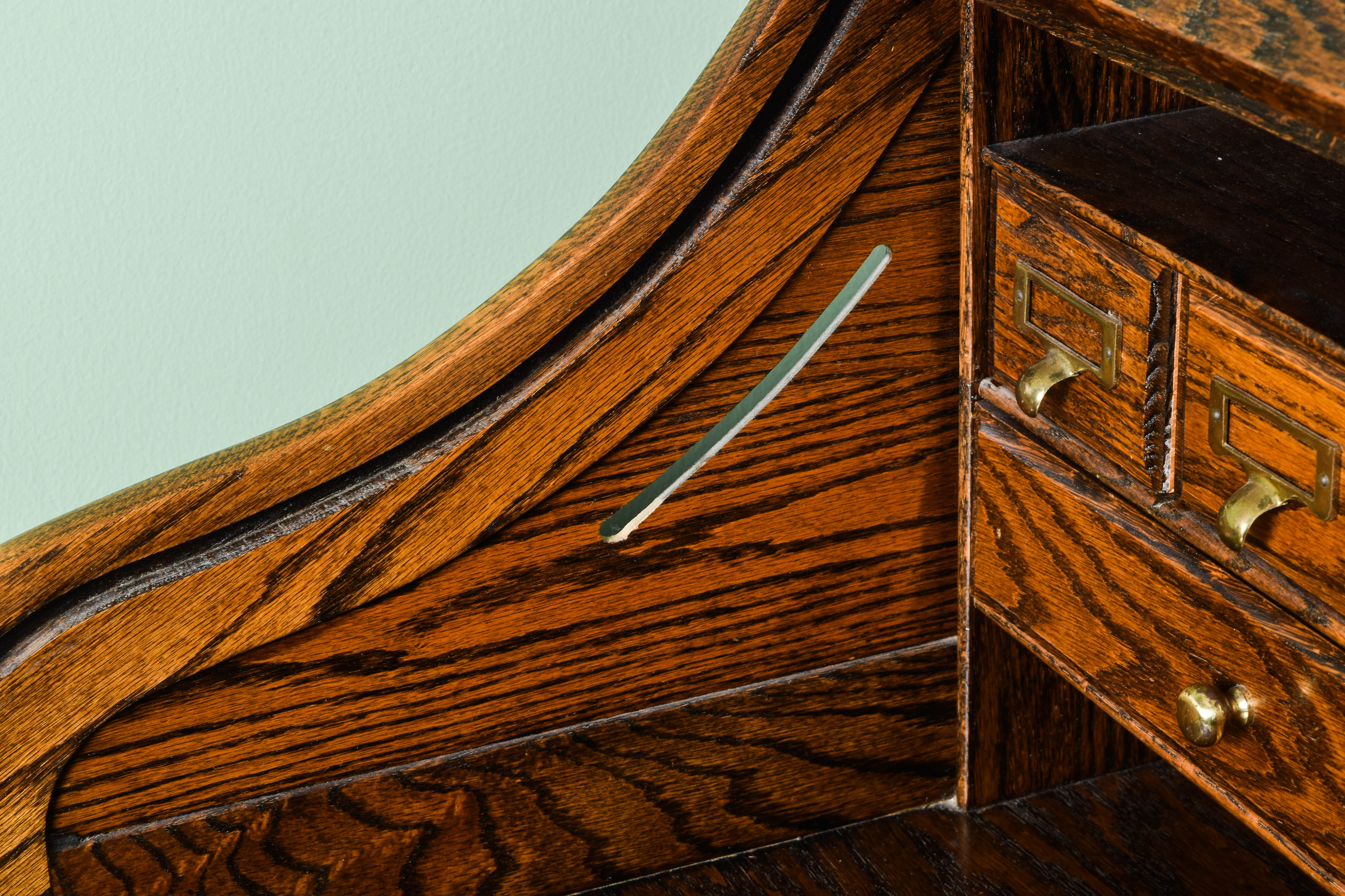 Vintage Oak Roll Top Desk