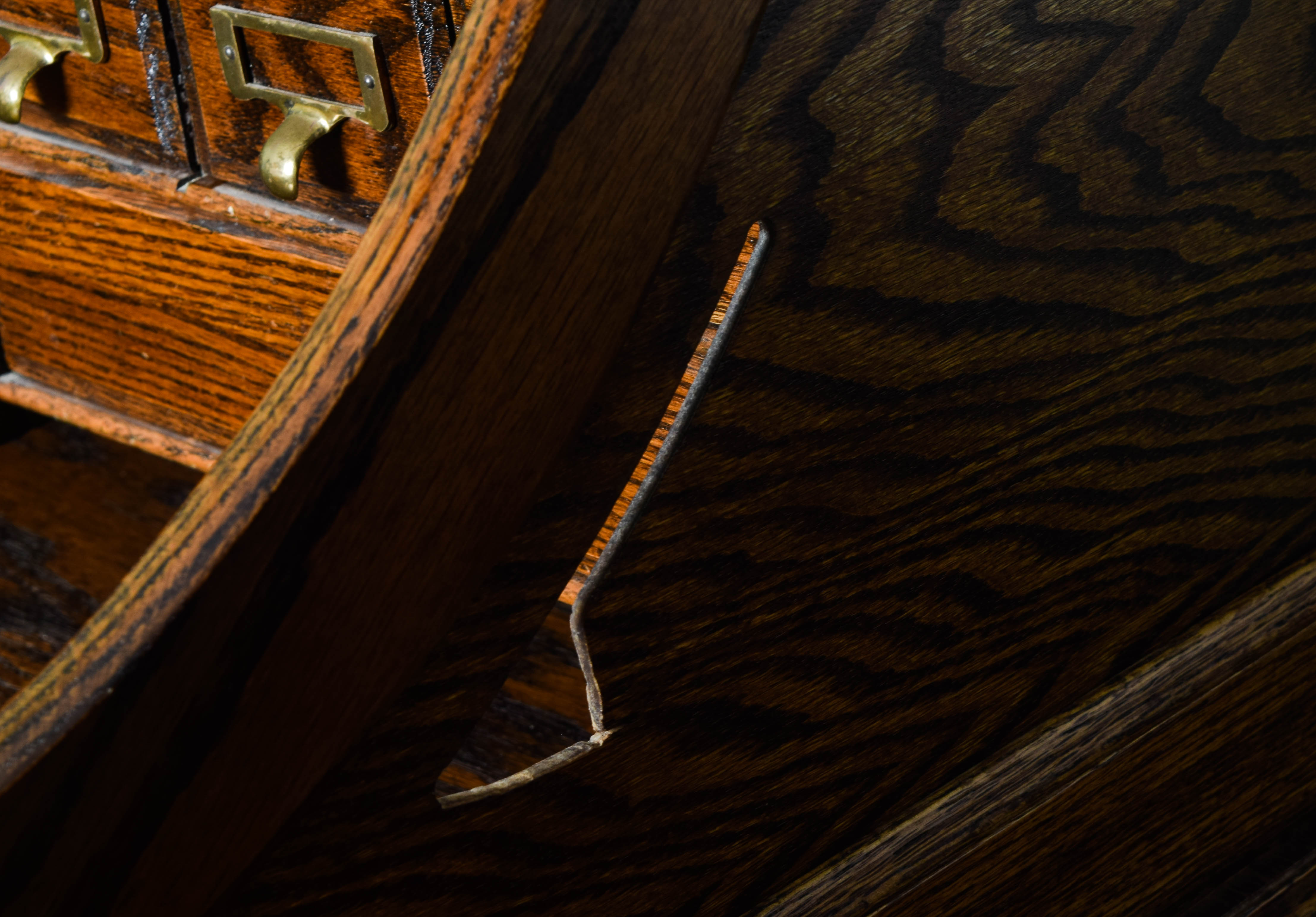 Vintage Oak Roll Top Desk