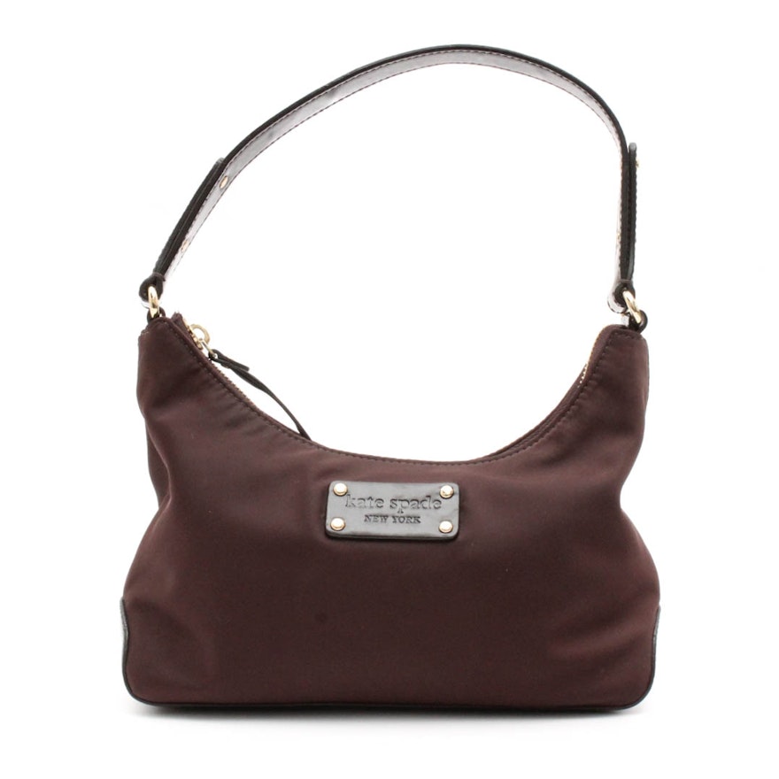 Kate Spade Small Brown Nylon Handbag