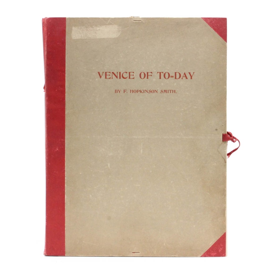 F. Hopkinson Smith "Venice of Today" Book and Lithographs