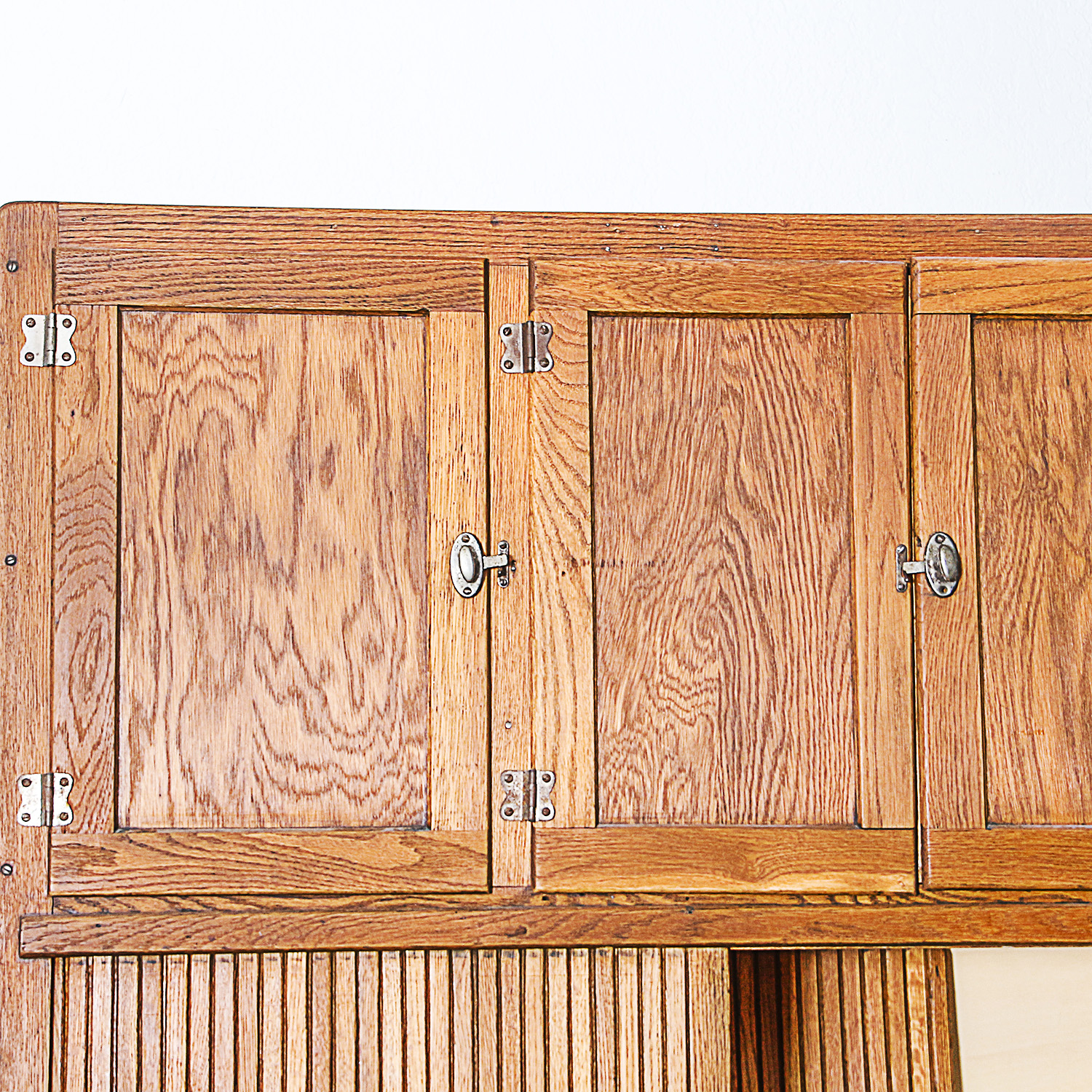 Vintage Oak Hoosier Cabinet