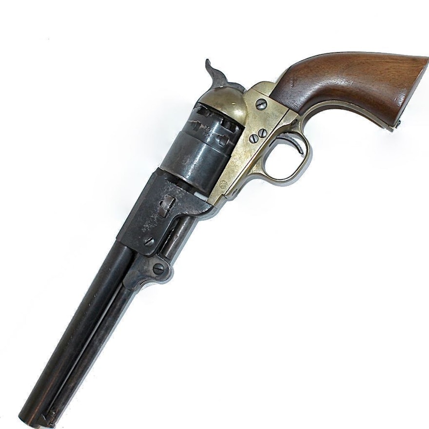 1973 Italian Reproduction 1848 Colt Army "Dragoon" Cal.44 Black Powder Revolver