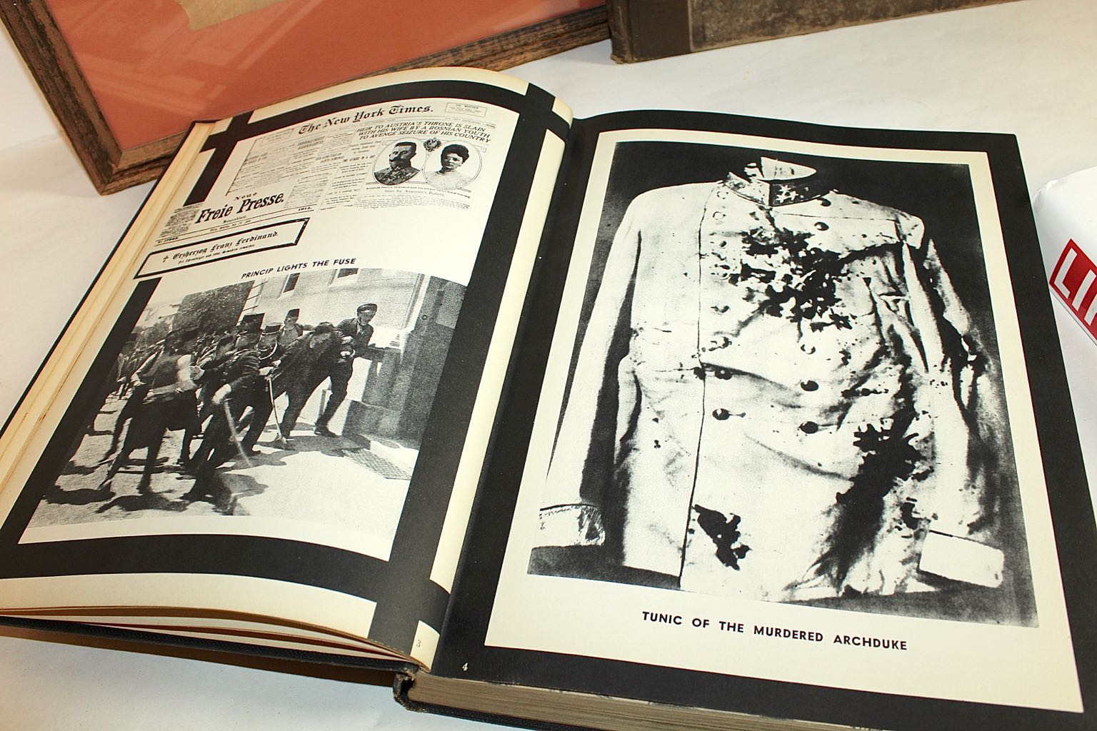 1918 End of WWI Newspaper and War Books