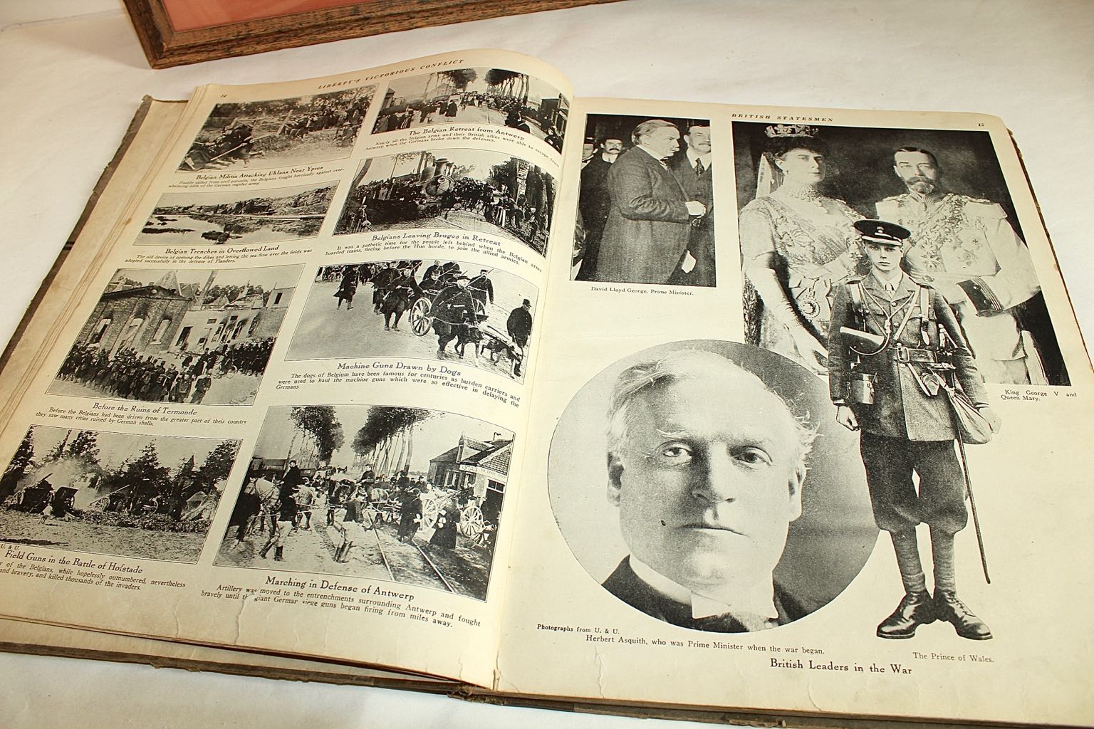 1918 End of WWI Newspaper and War Books