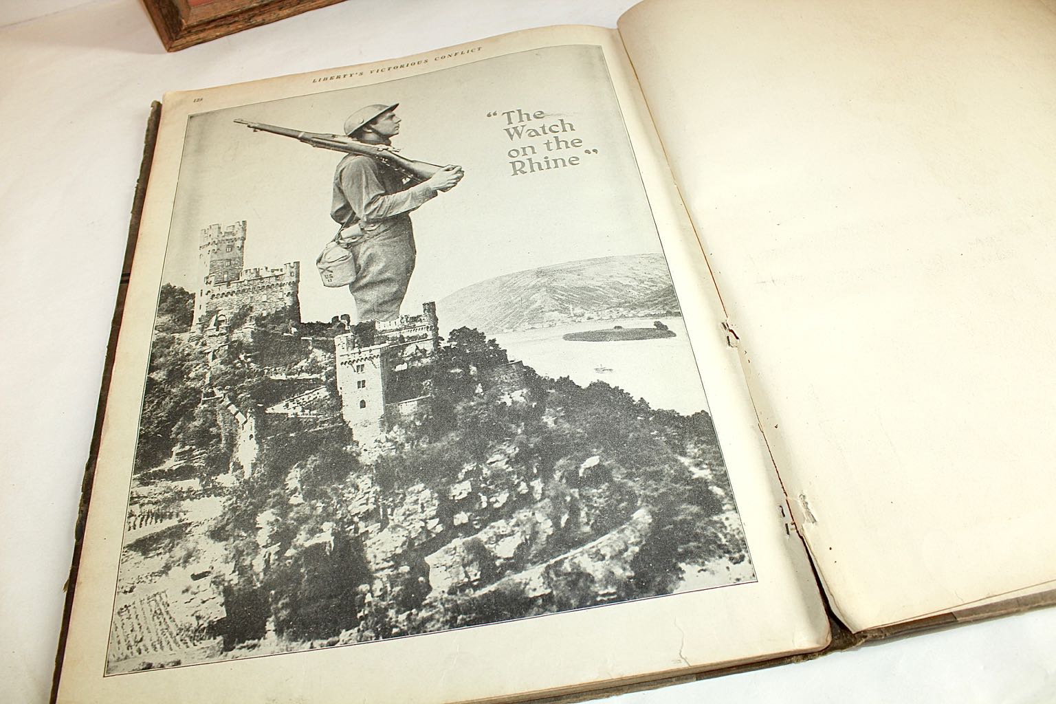 1918 End of WWI Newspaper and War Books